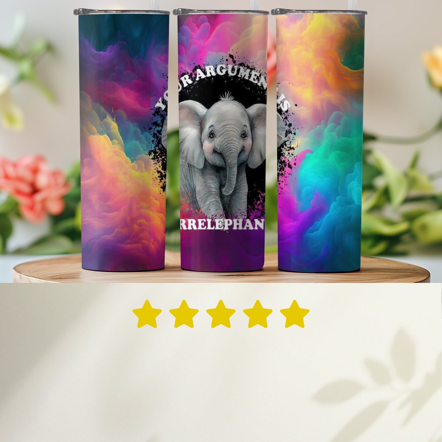 Colorful Elephant Your Argument is Irrelephant product