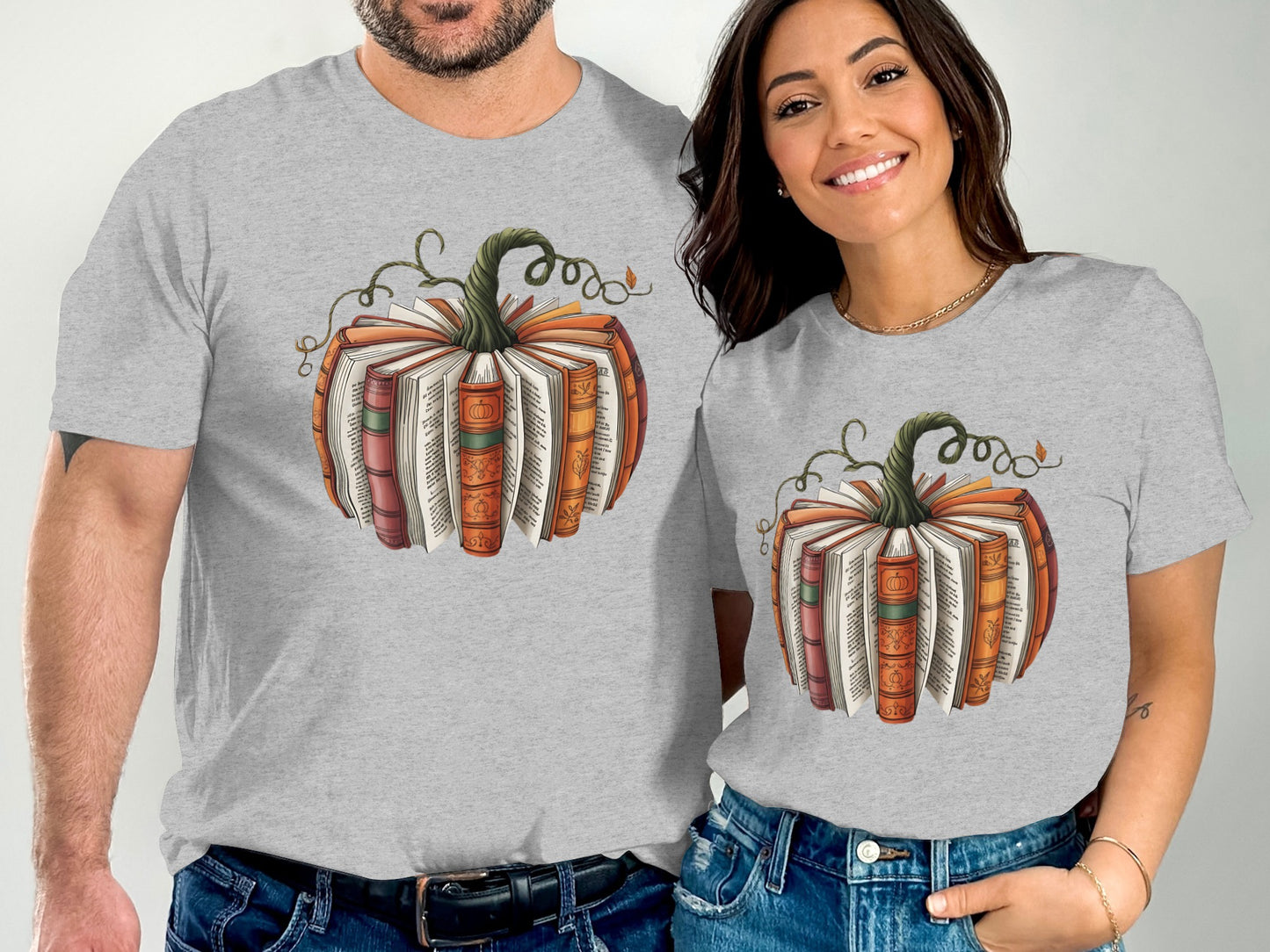 Pumpkin Shaped Book Art Print Graphic T-Shirt product type