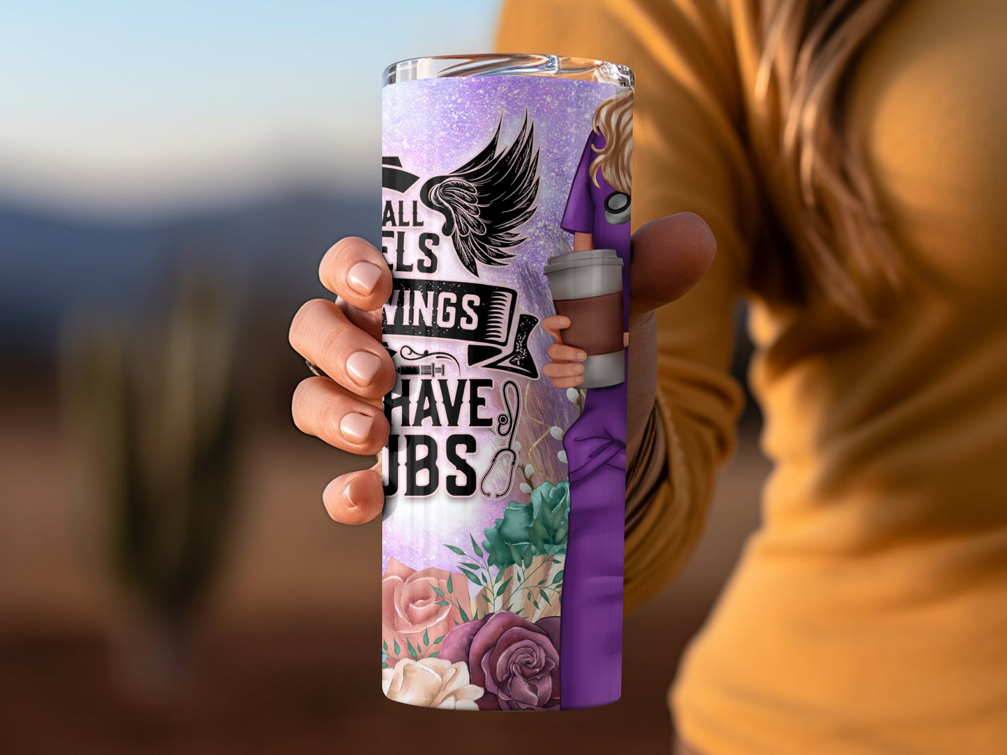 Beautiful Floral Print Tumblers for Coffee Product