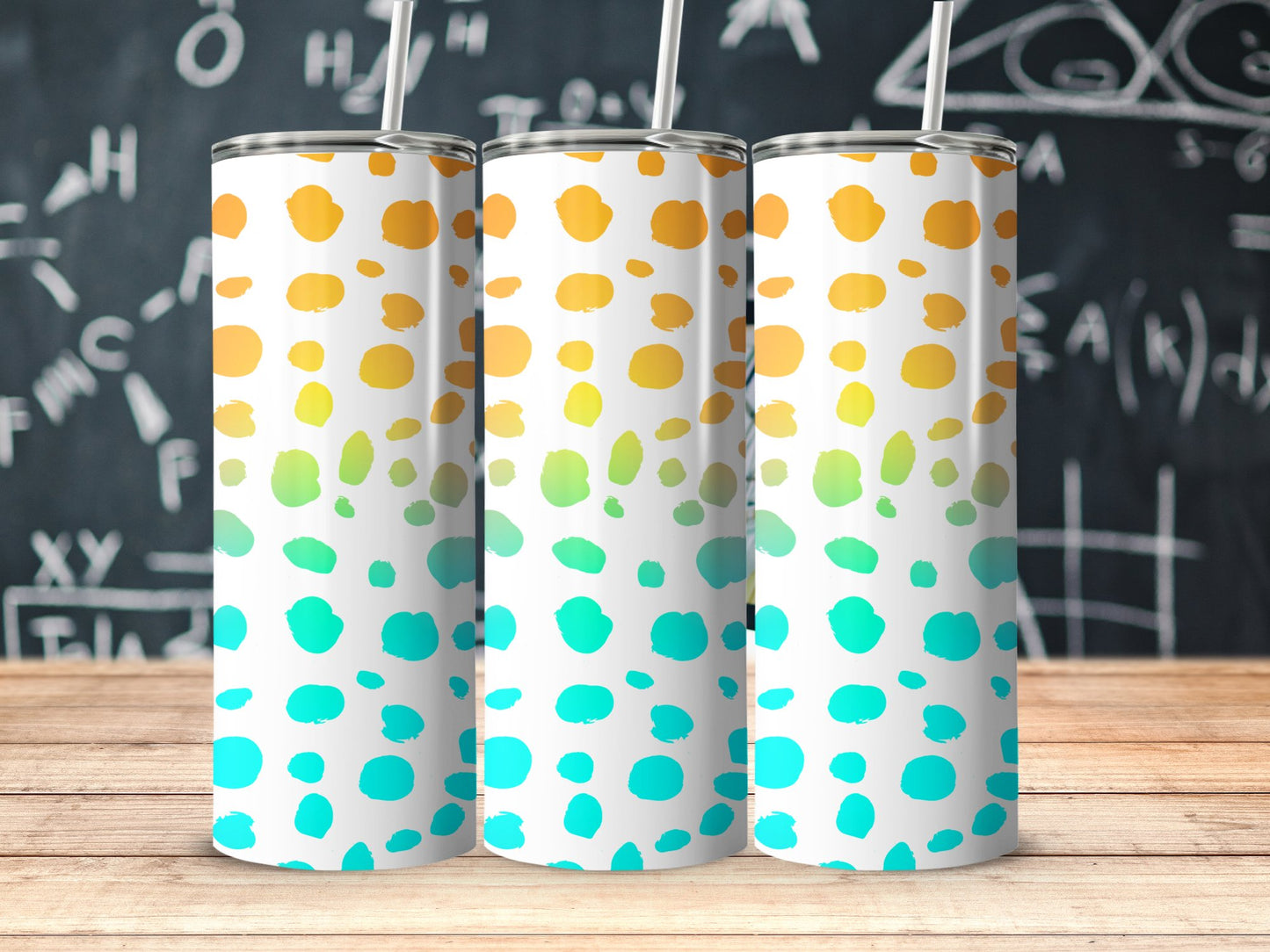 Colorful Gradient Dotted Design Tumbler product type