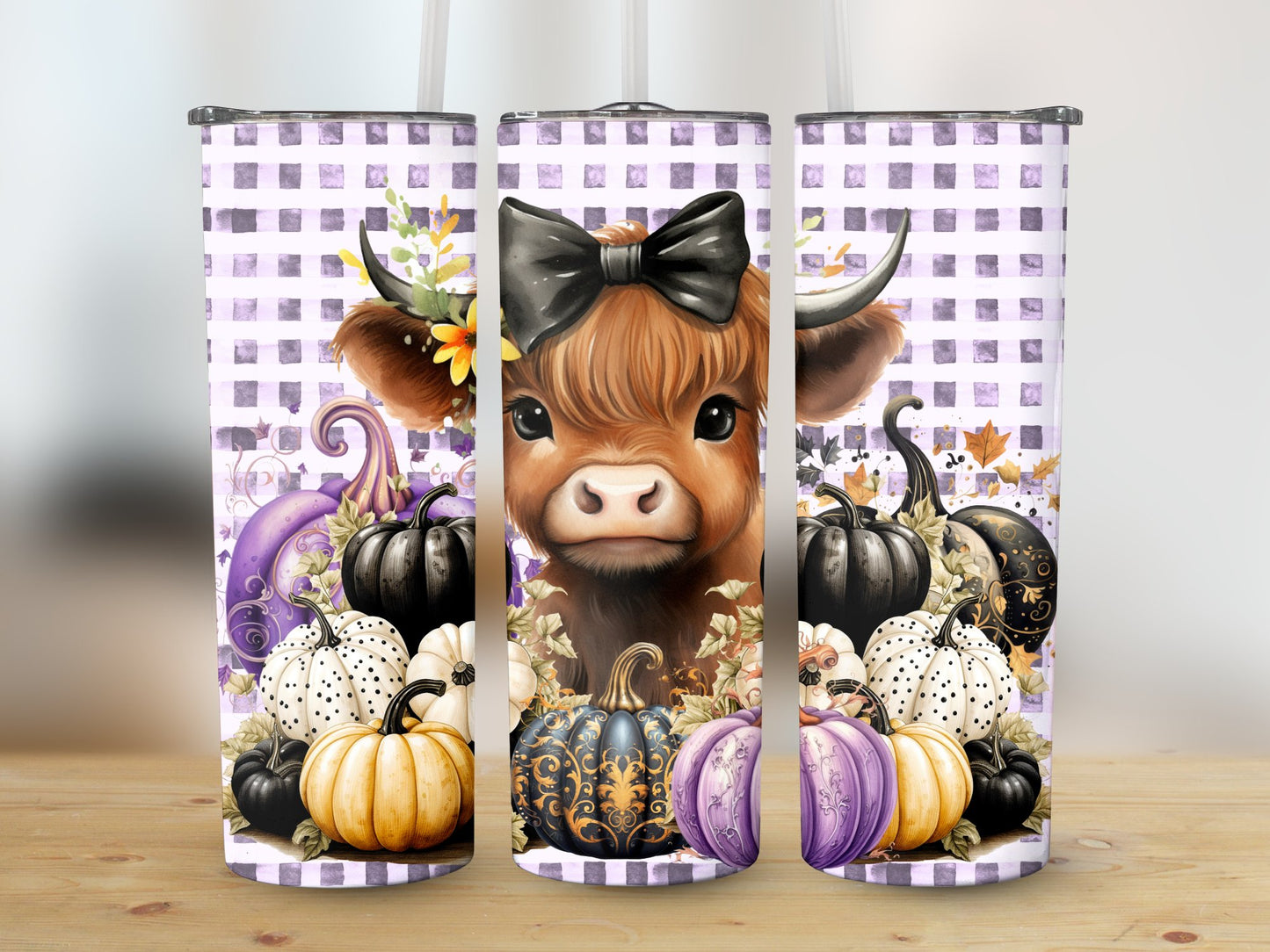 Baby Highland Pumpkins (Halloween Tumblers)