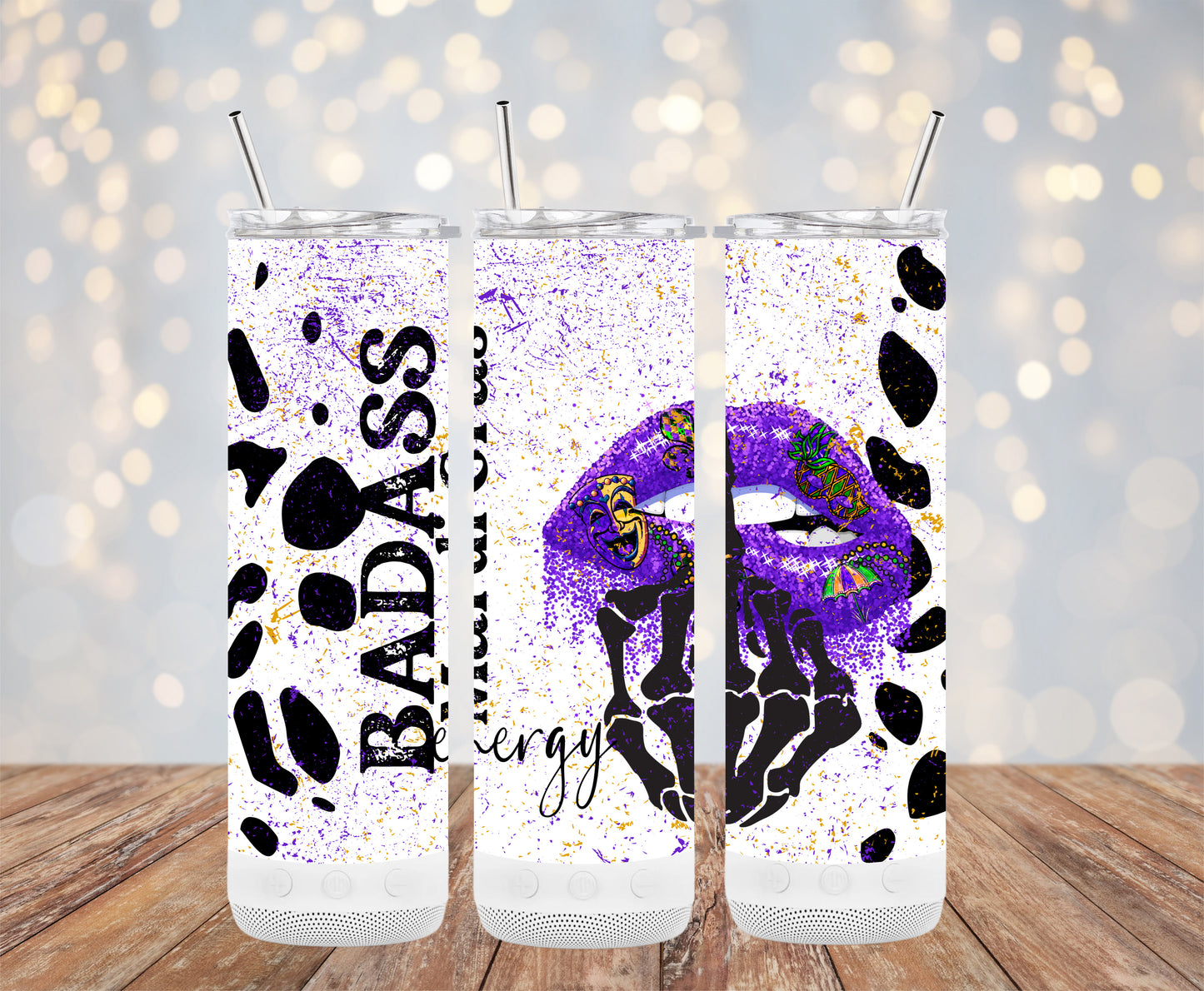 Badass Mardi Gras Energy (Mardi Gras Tumbler)
