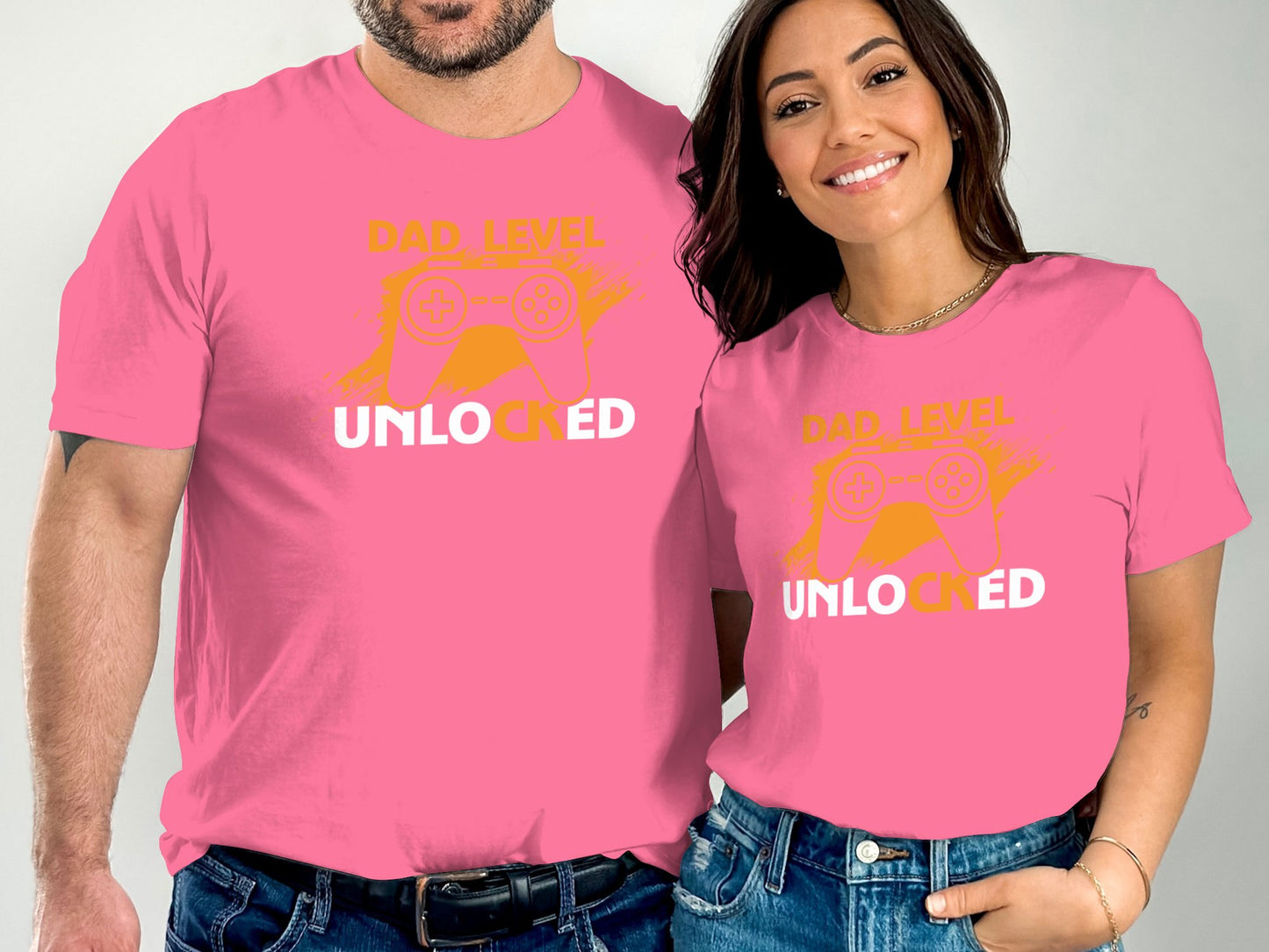 Dad Level Unlocked Gaming Controller T-Shirt product type