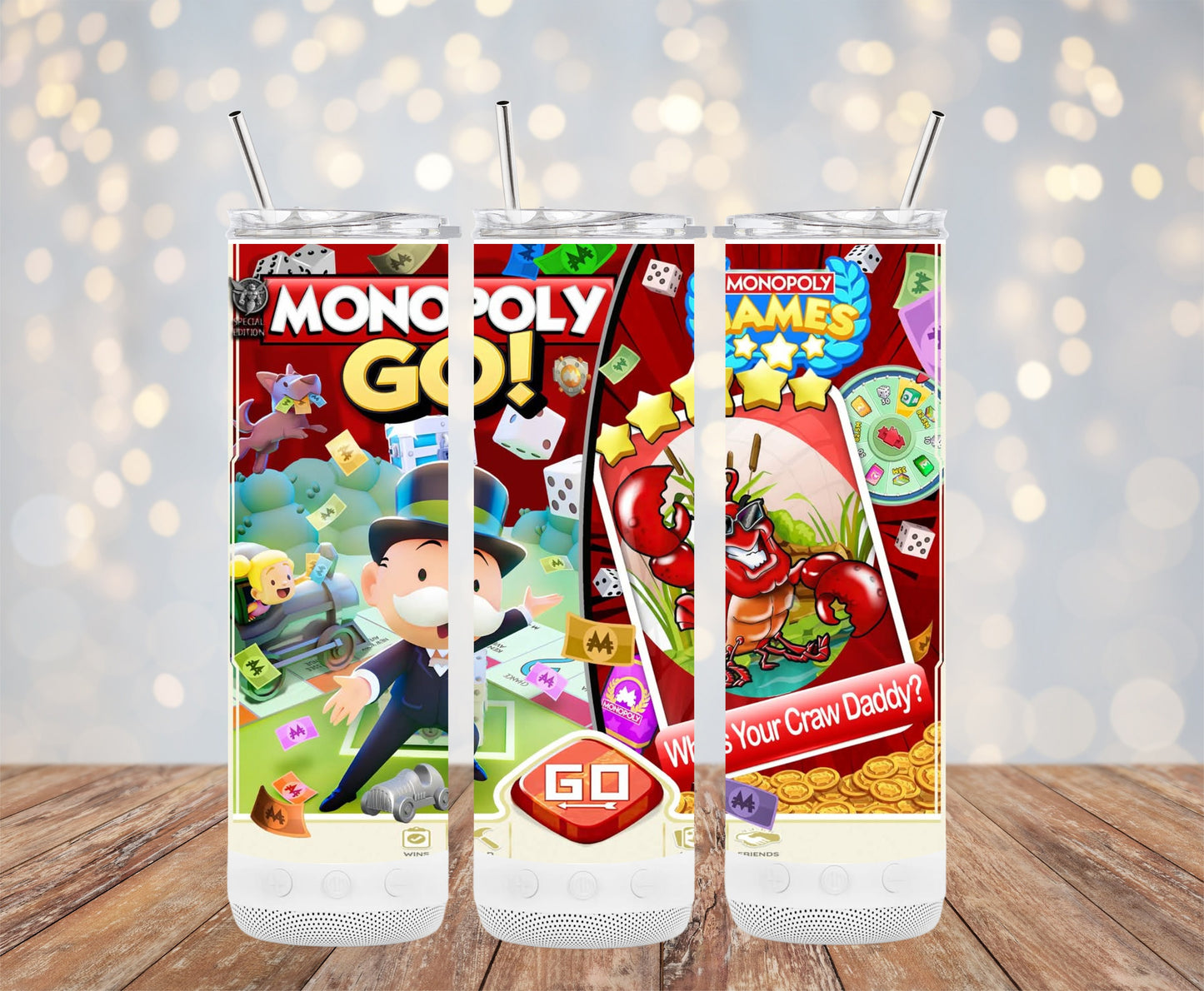 Fun Monopoly GO Game Inspired Tumbler product