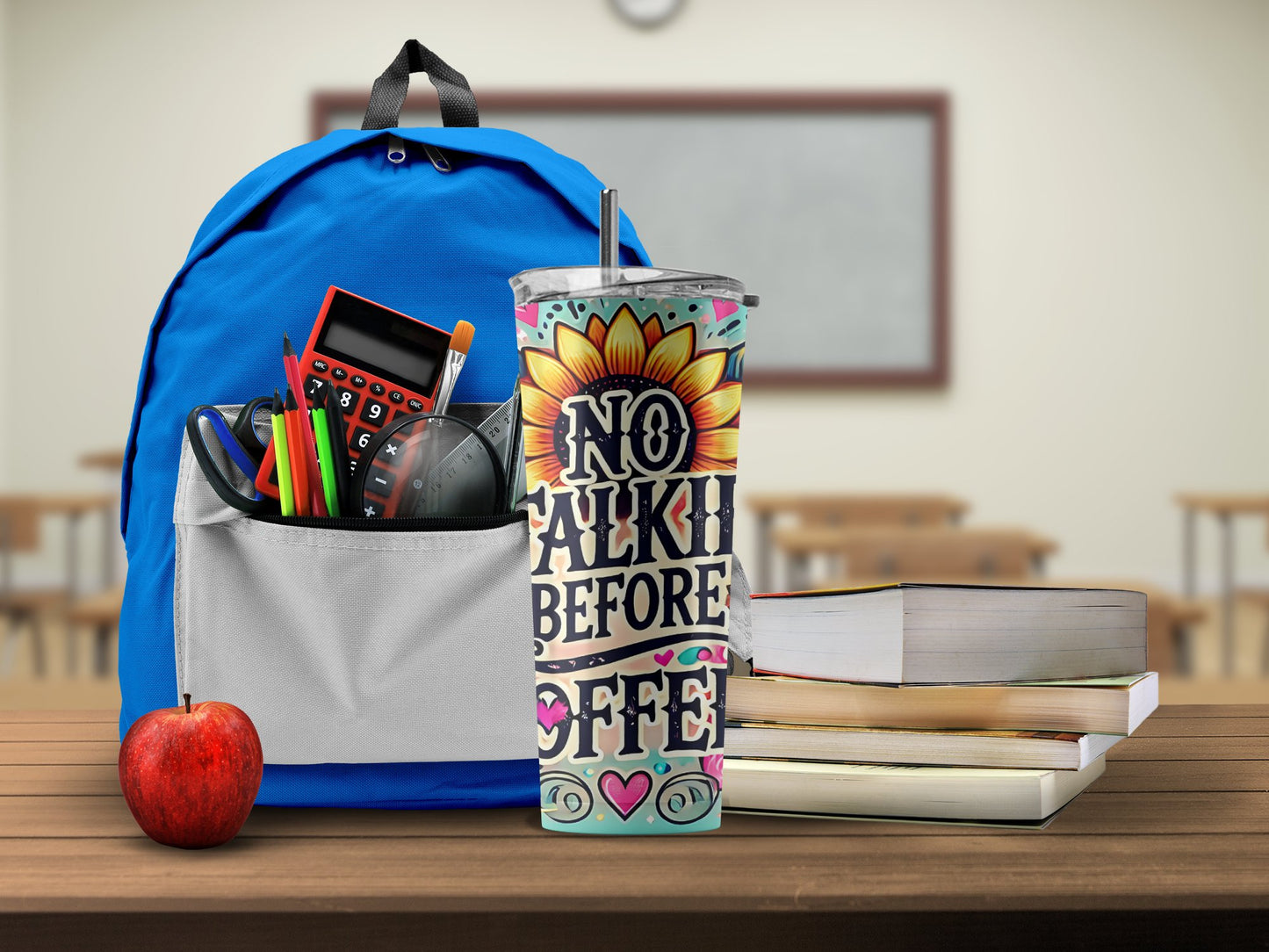 No Talkie Before Coffee Insulated Tumbler product type