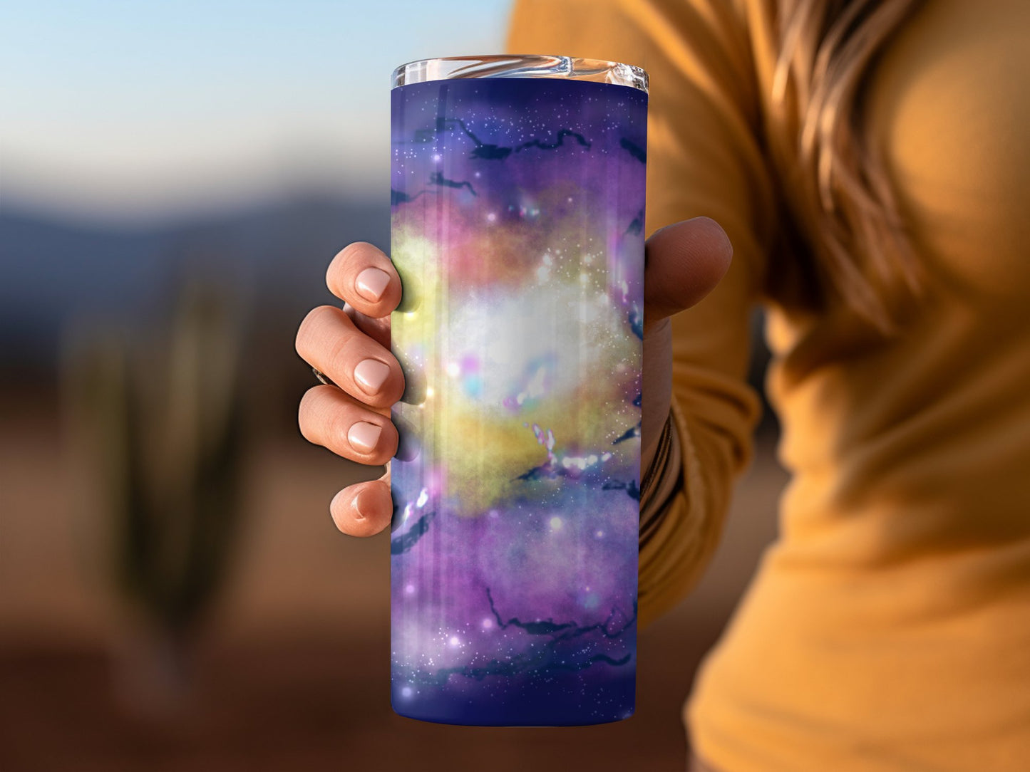 Vibrant Purple Nebula Stainless Steel Tumbler product type