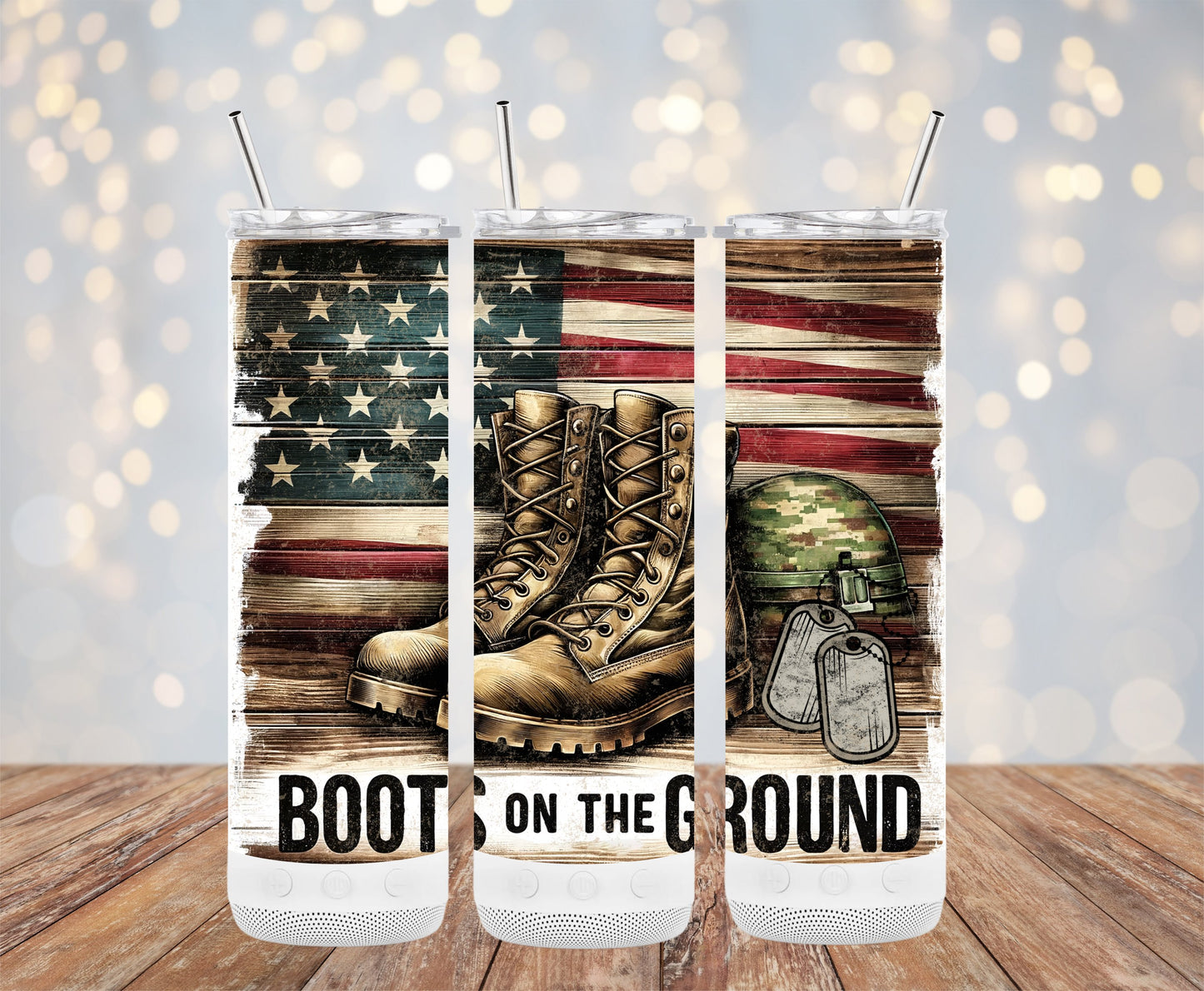 Patriotic Boots on the Ground Military (4th July Tumblers) 8371289