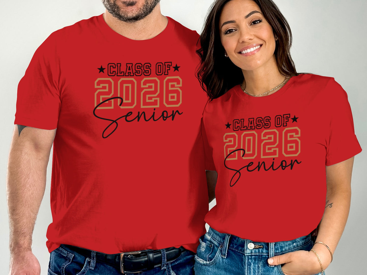 Class of 2026 Senior Red Short Sleeve Shirt product type