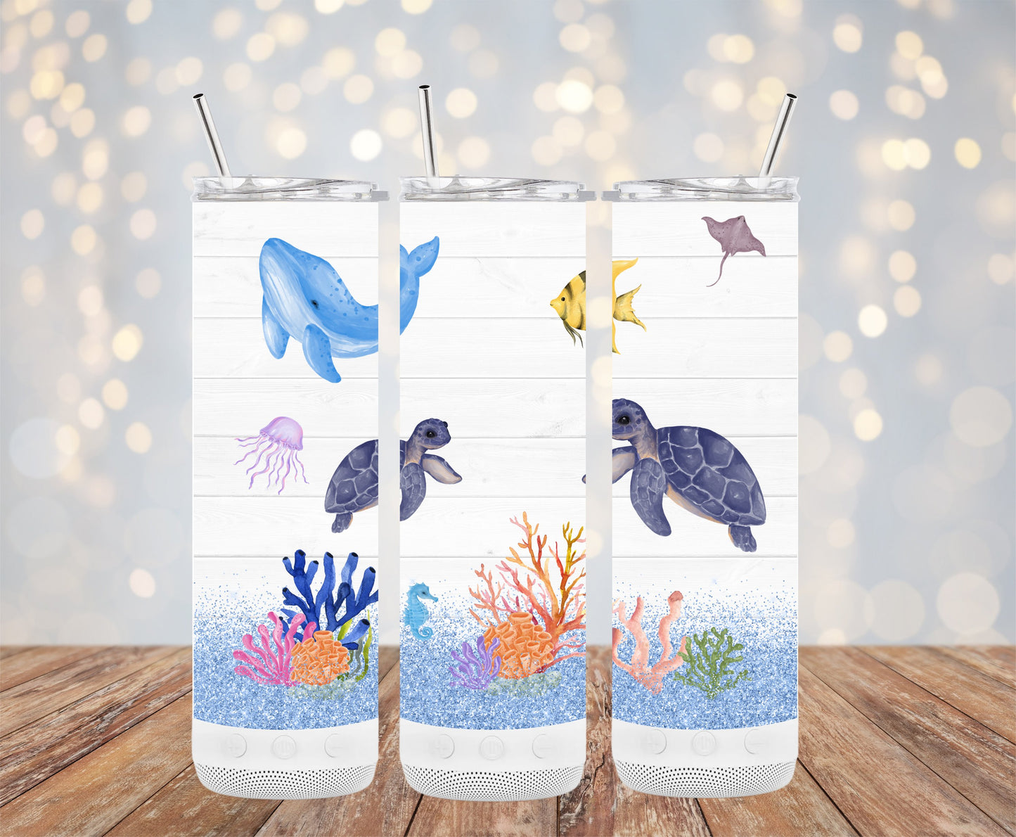 Marine Life Art Tumblers With Colorful Ocean Life product type