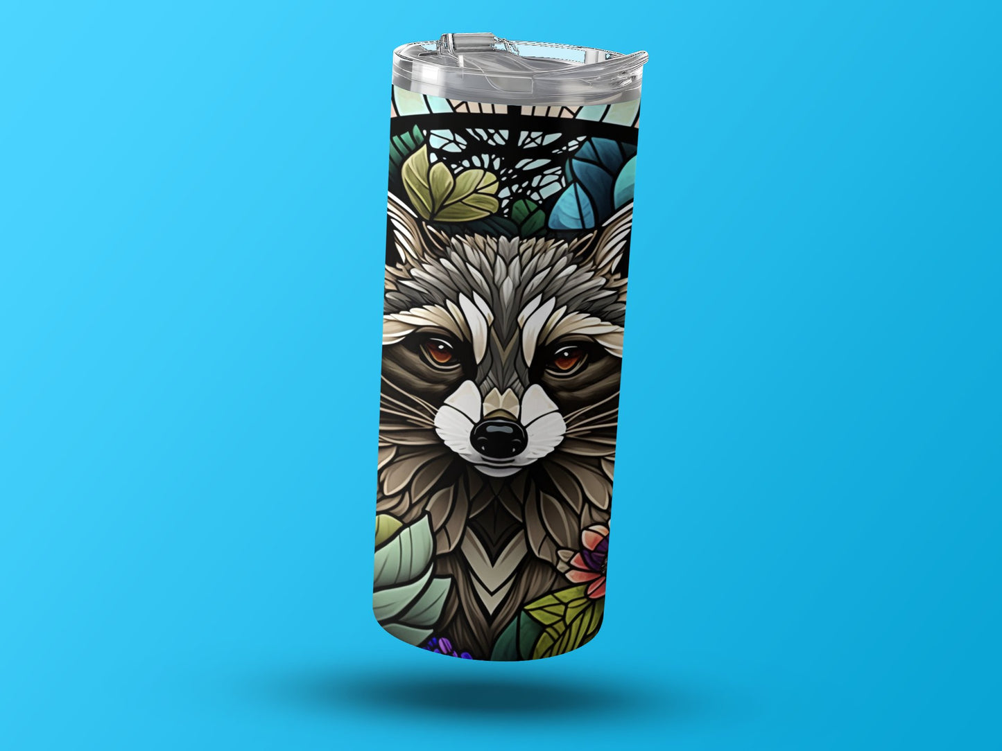 Colorful Detailed Raccoon Insulated Tumbler product type