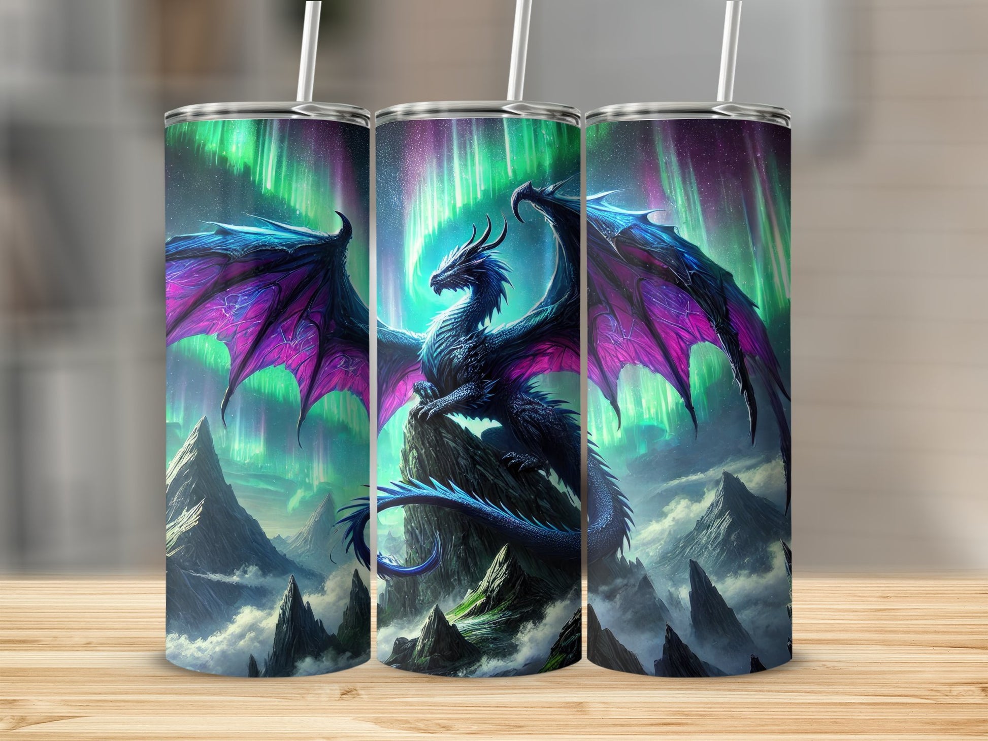 Majestic Dragon Northern Lights Tumbler product