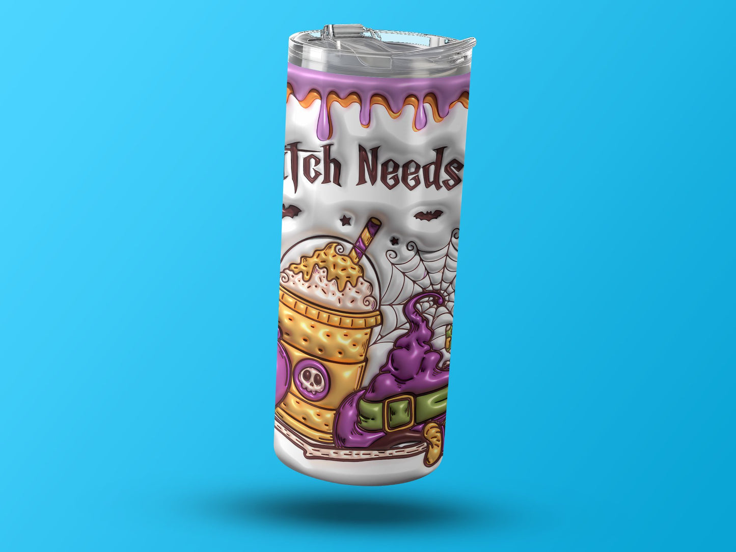 Unique Witch Needs Halloween Themed Tumbler product