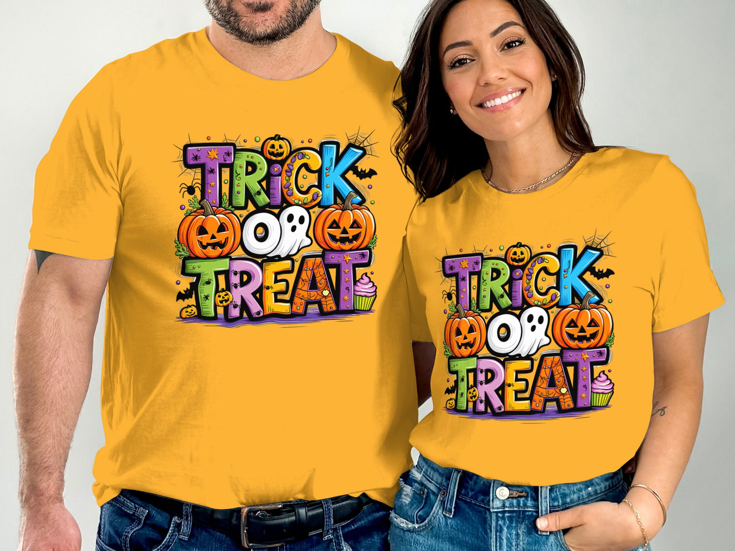 Colorful Trick or Treat Graphic Tee Shirt product