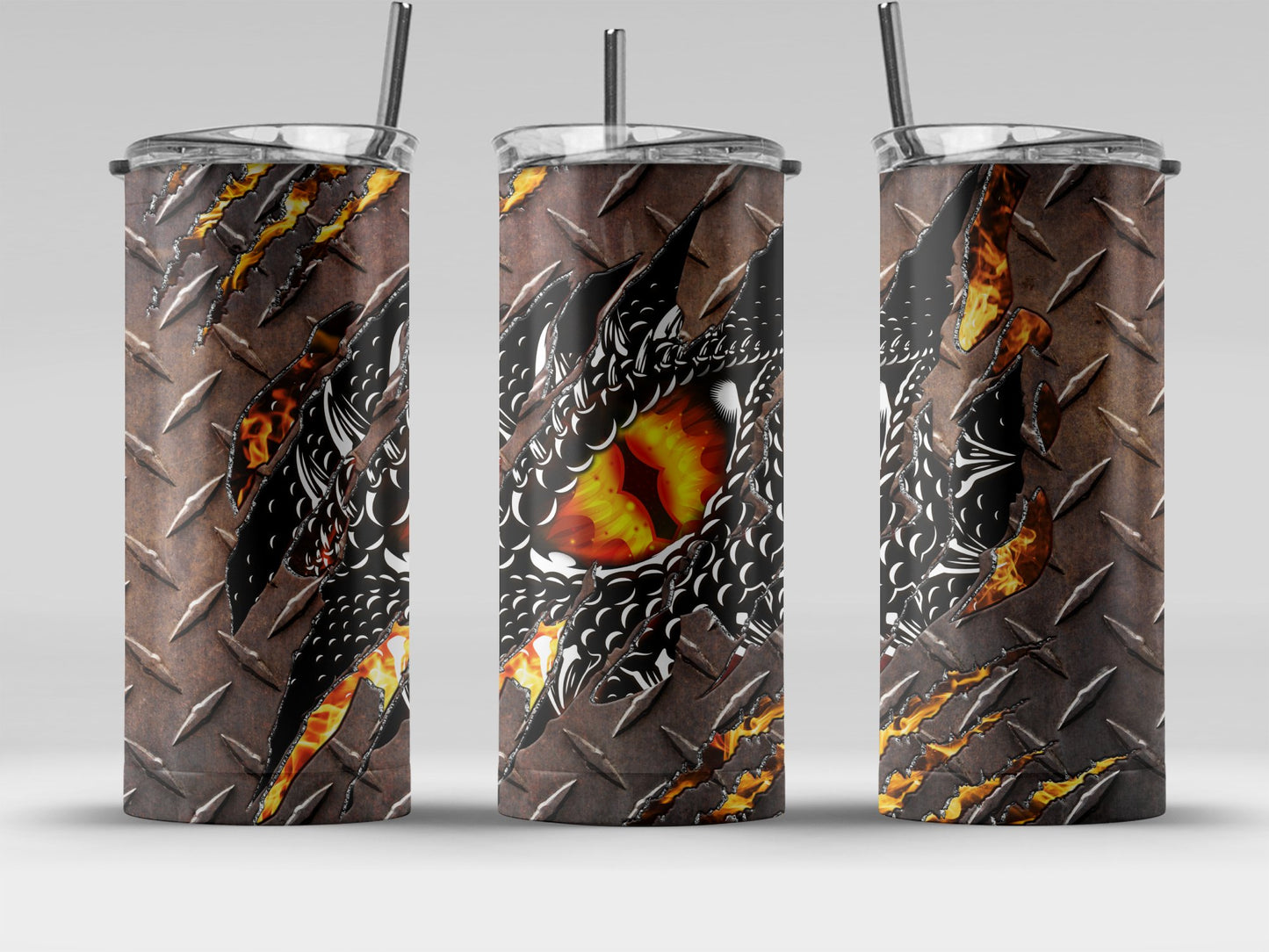 Fierce Dragon Eye Steel Tumbler Product