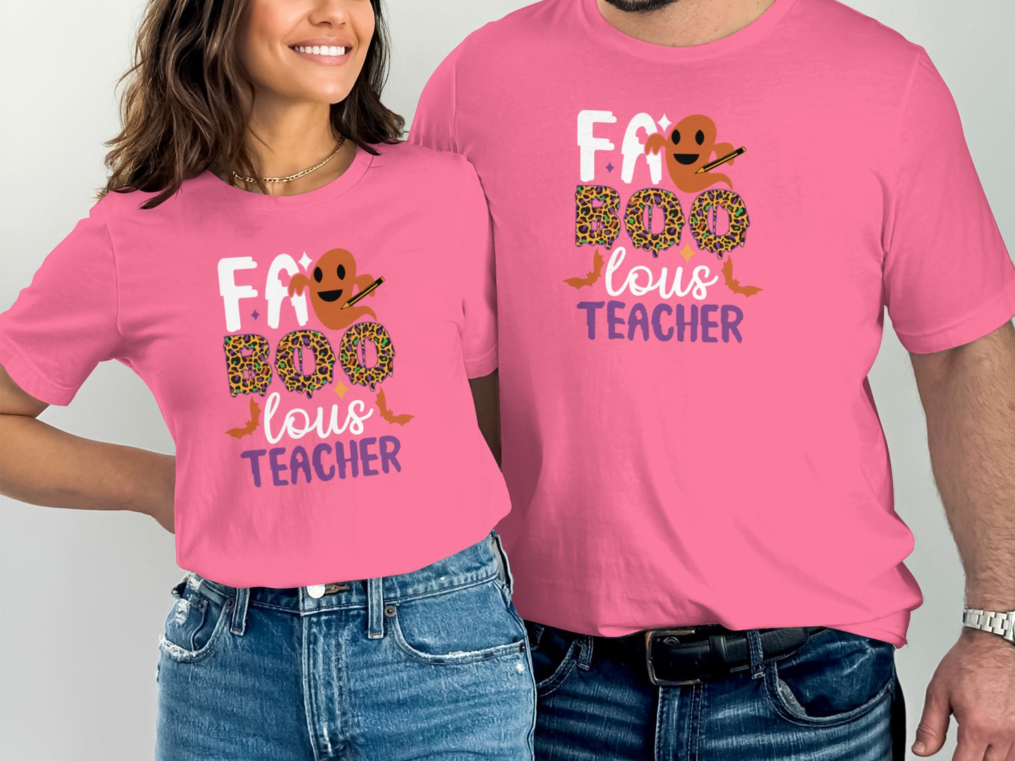 Fun Boo Lous Teacher Pink Graphic T Shirt product type