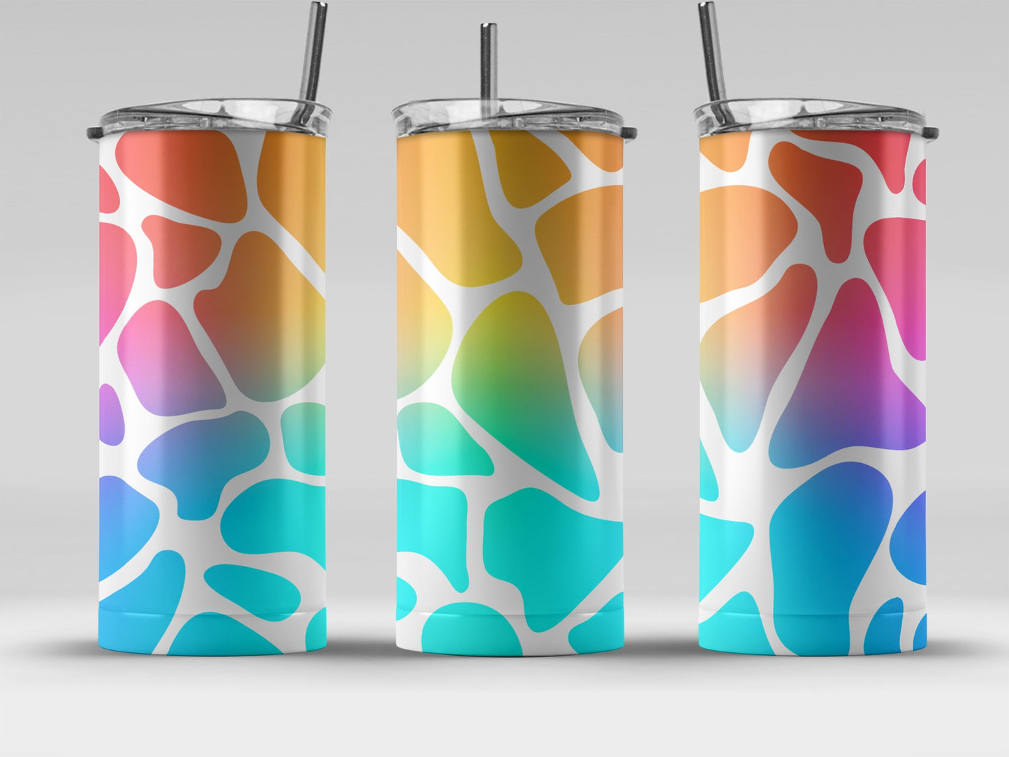 Vibrant Abstract Pattern Tall Skinny Tumblers product