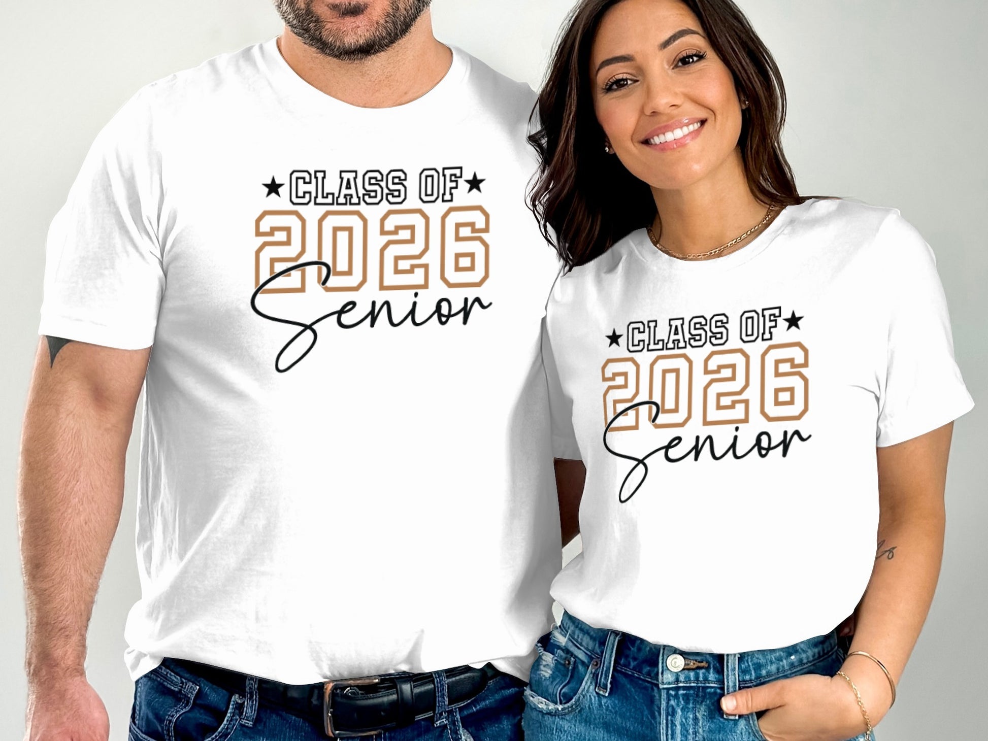 Class of 2026 Senior White Graphic T-Shirt product