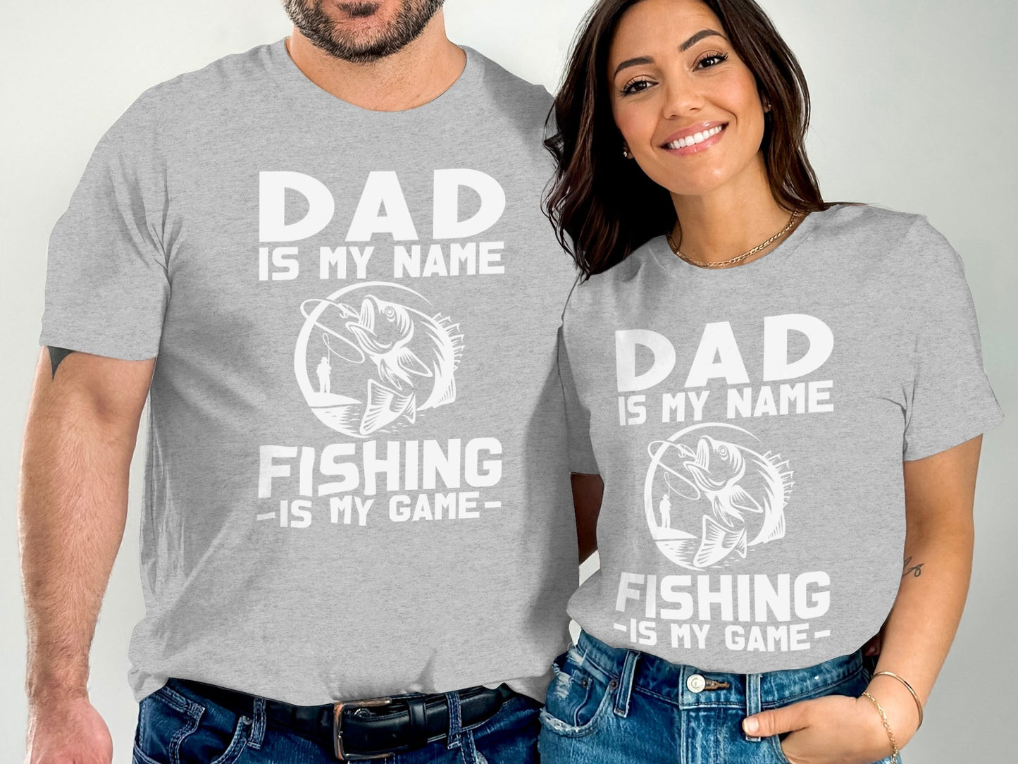 Dad Is My Name Fishing Game Graphic T-Shirt product