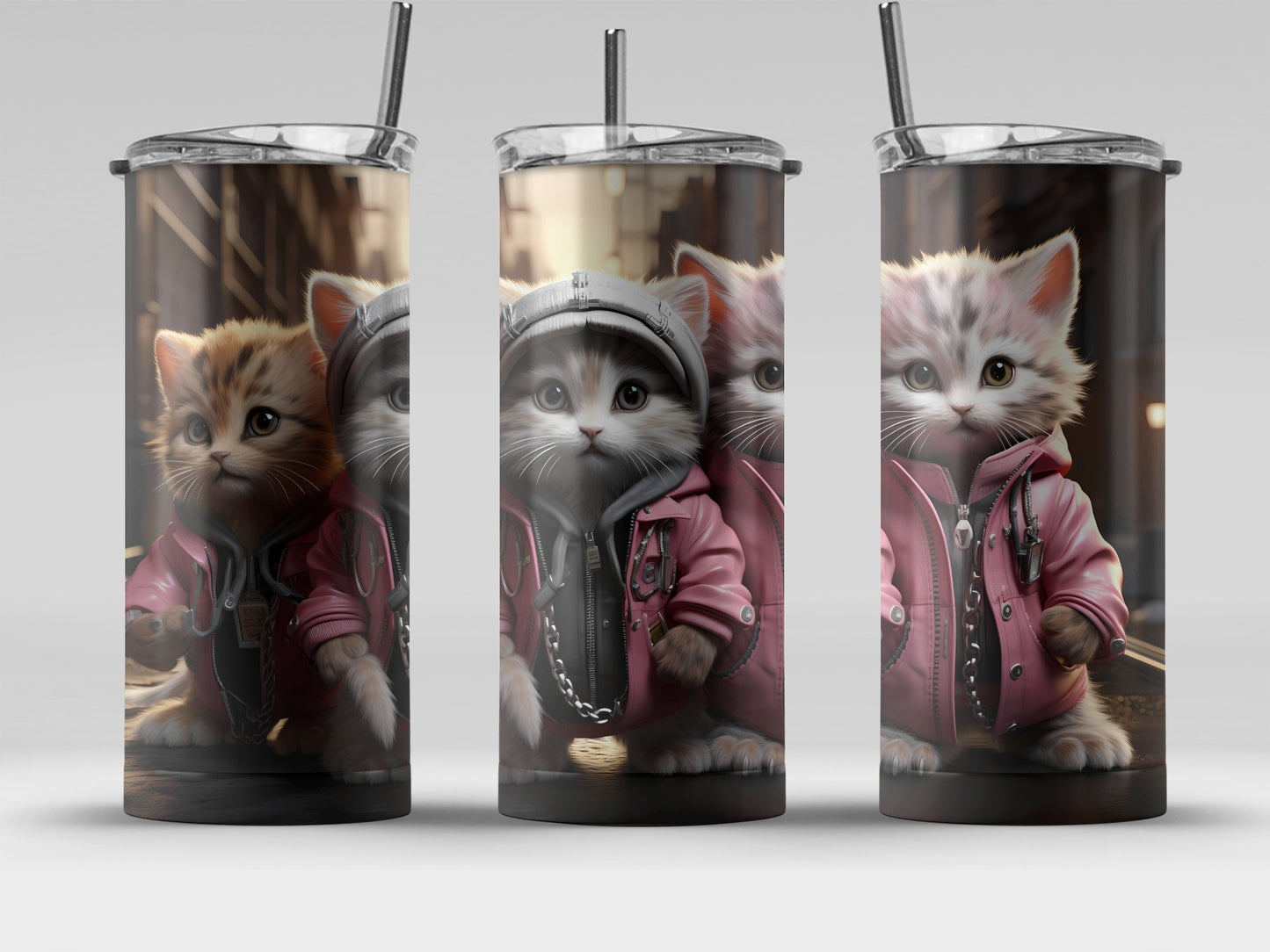 Adorable Kittens Design Insulated Tumbler product