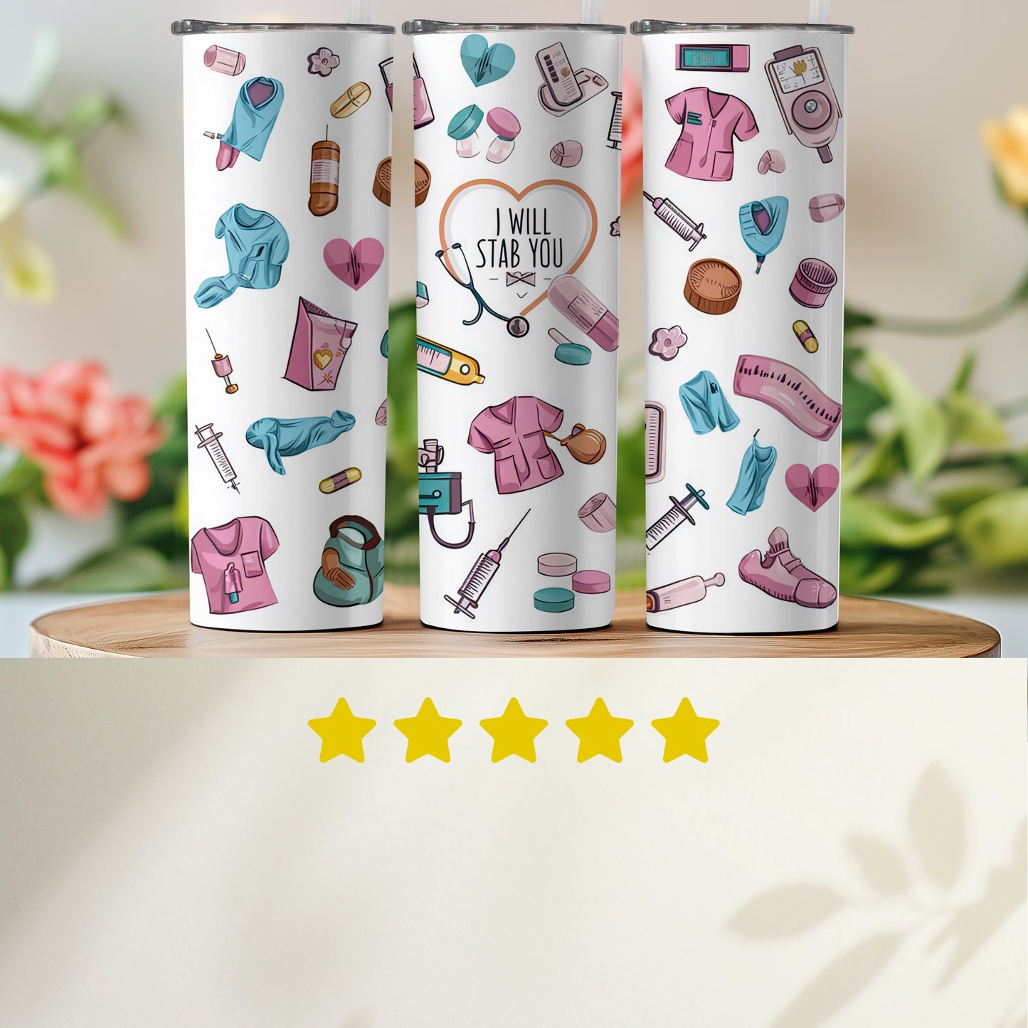 Nurse and Medical Theme Travel Tumbler product