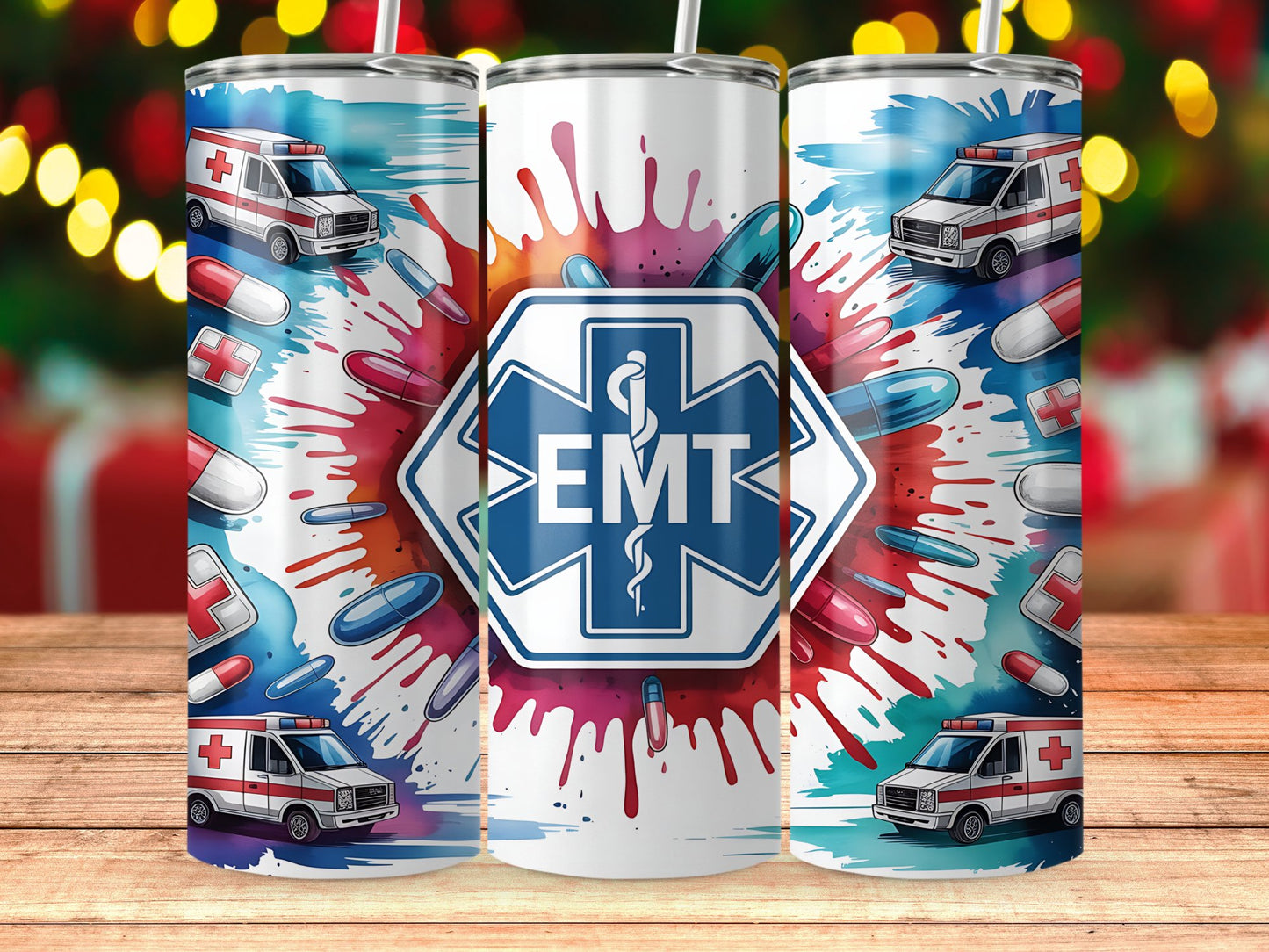 EMT Paramedic Design Vibrant Tumbler product type