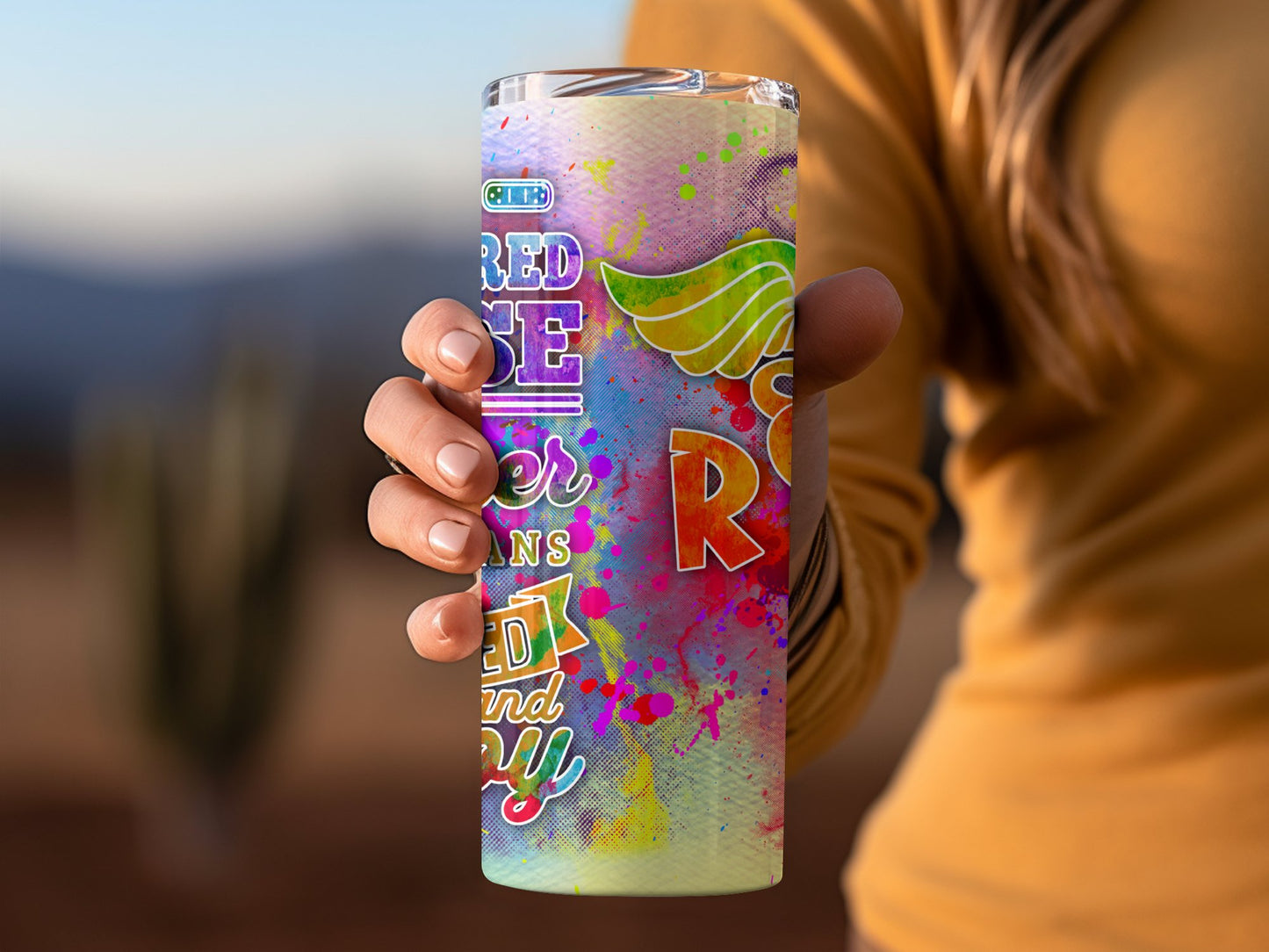Colorful Printed Design Insulated Tumbler product