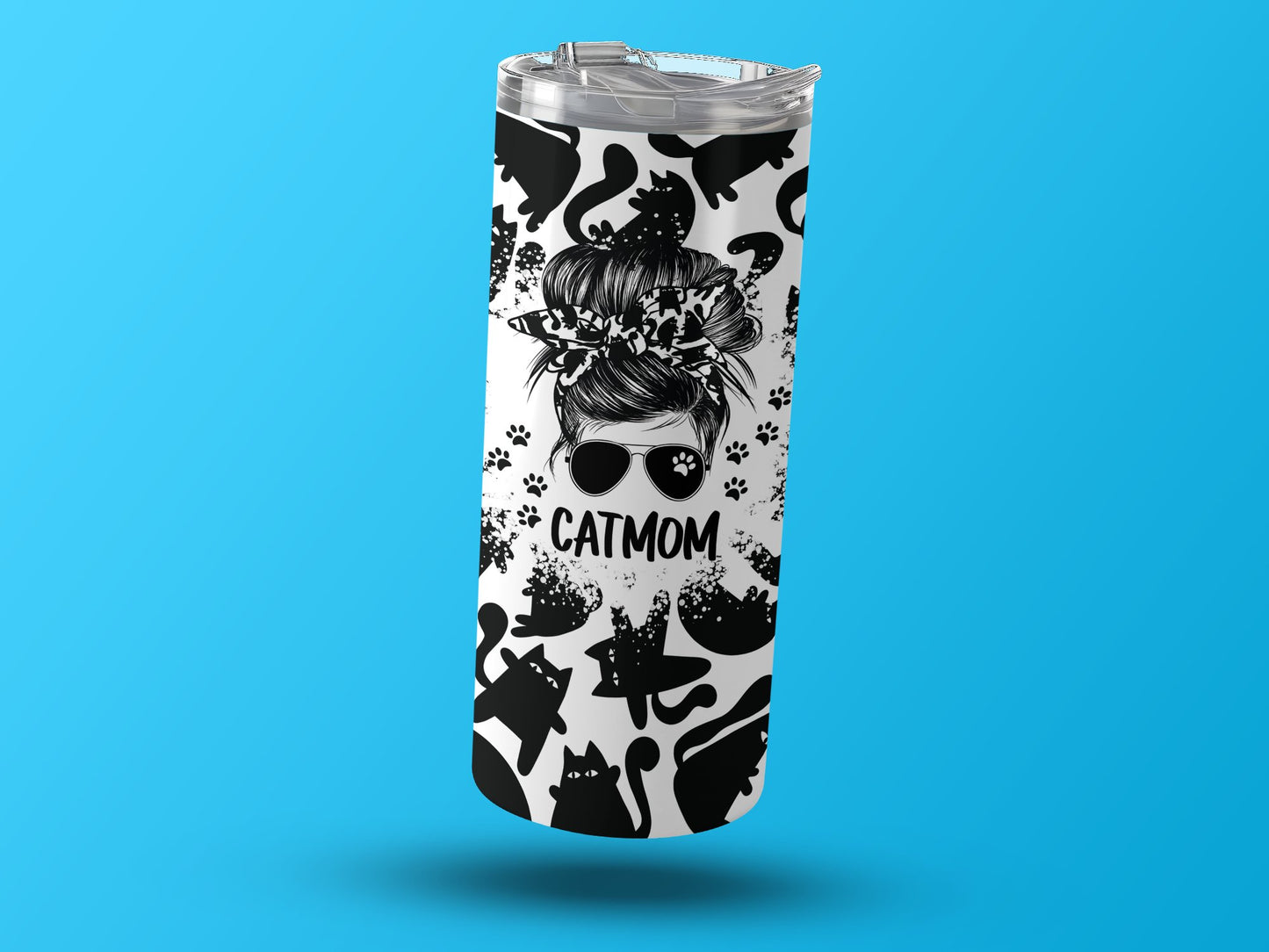 Stylish Cat Mom Themed Tumbler for Coffee Lovers product