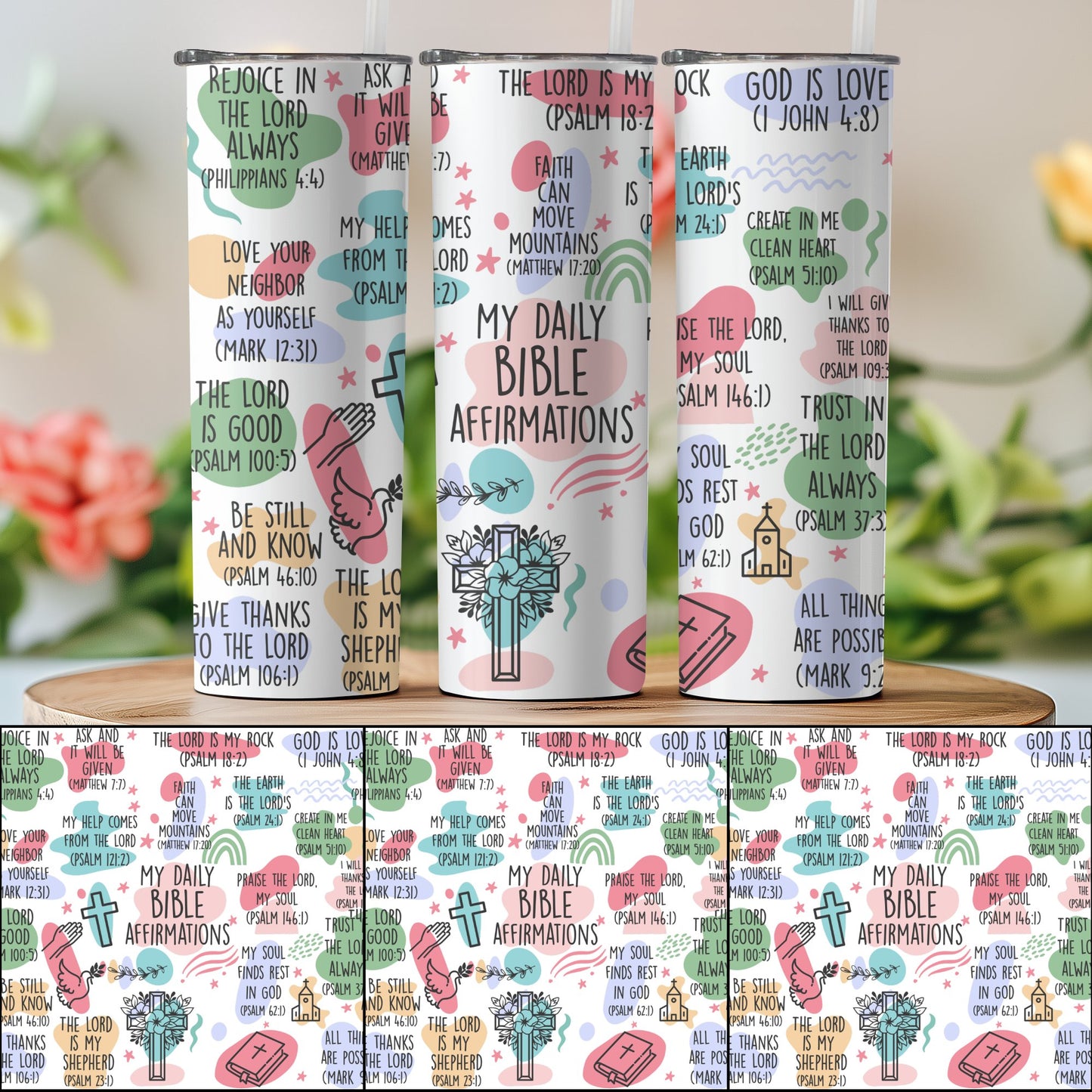 My Daily Bible Affirmations Scripture Cup product