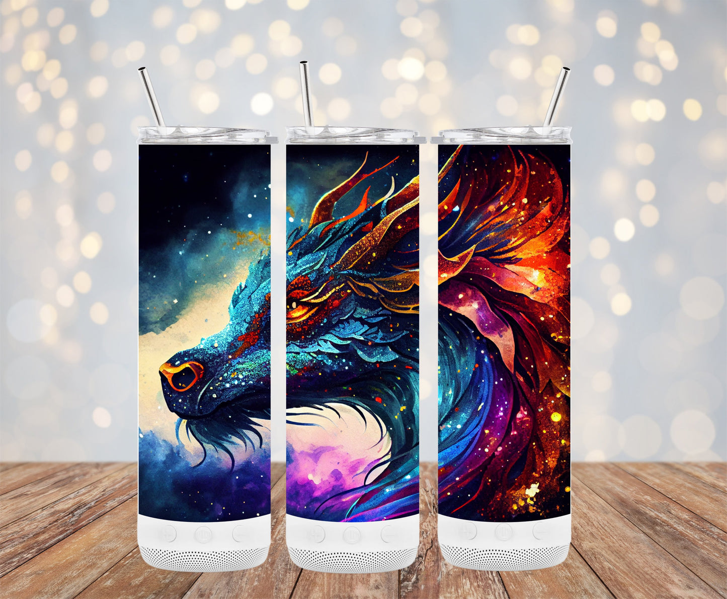 Colorful Dragon Art Unique Tumbler product type