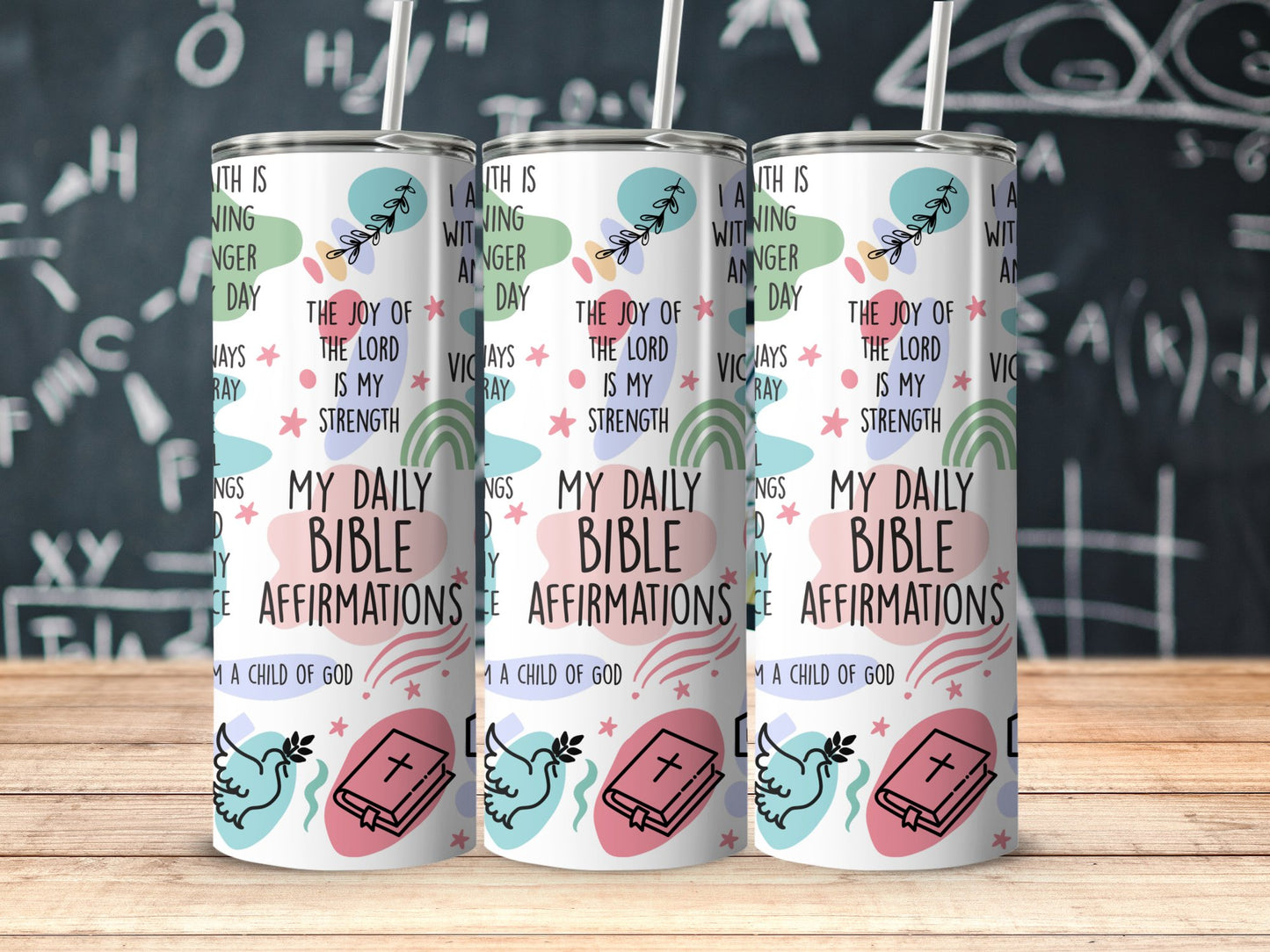 My Daily Bible Affirmations Religious Drinkware product