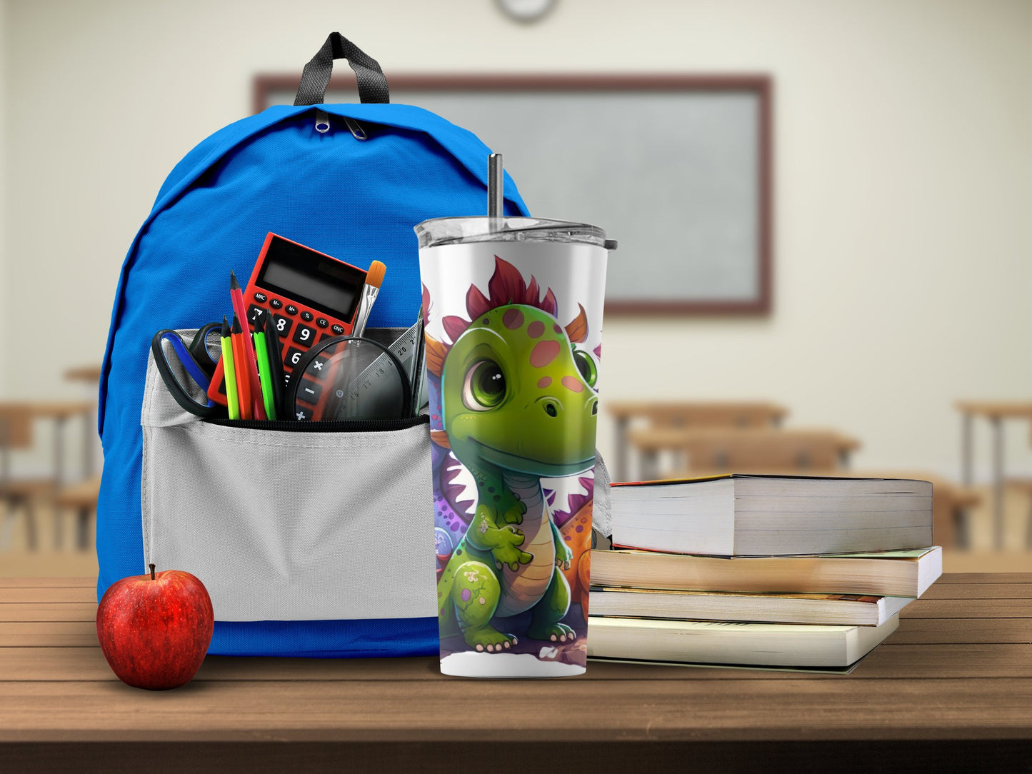 Cartoon Dinosaur Design Insulated Tumbler product type