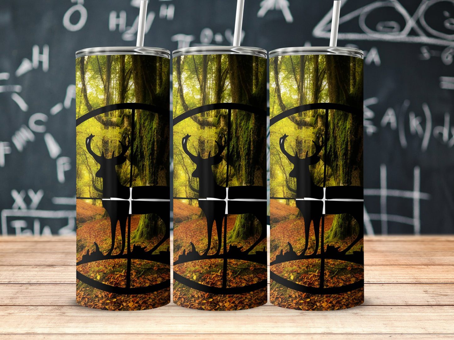 Forest Path Deer Silhouette Tumbler product