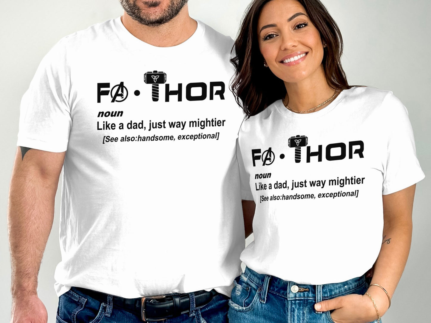 Like a Dad Just Way Mightier FA-THOR T-Shirt product