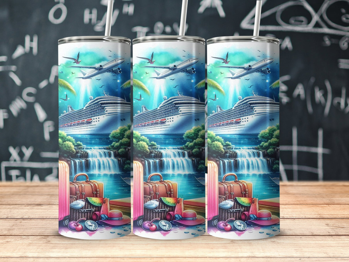 Tropical Cruise Adventure Themed Tumbler product