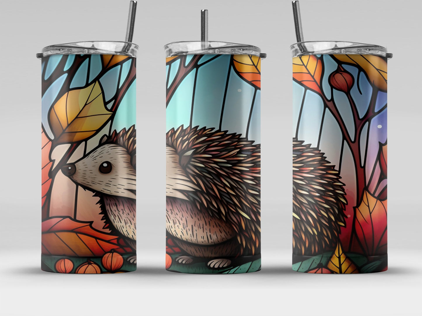 Colorful Hedgehog Design Tumbler for Drinking product