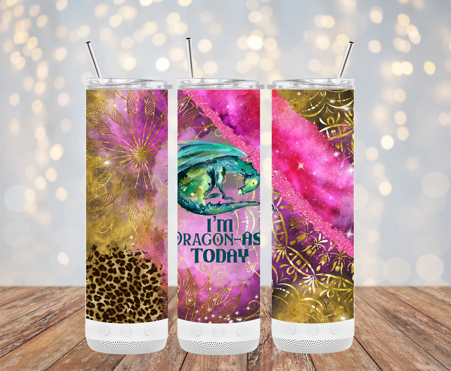 Colorful Dragon As Today Themed Tumbler product