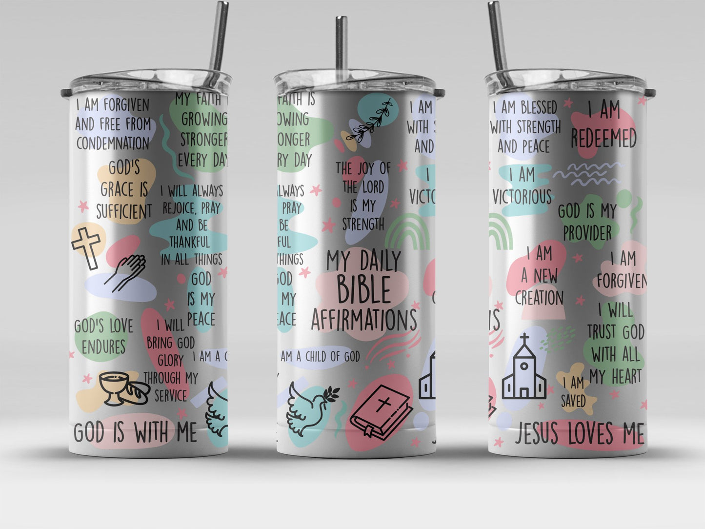Inspirational Daily Affirmations Tumblers product type