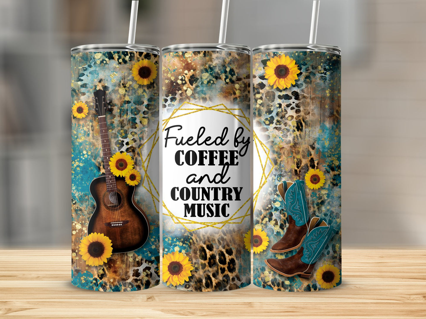 Fueled by Coffee and Country Music Tumbler product