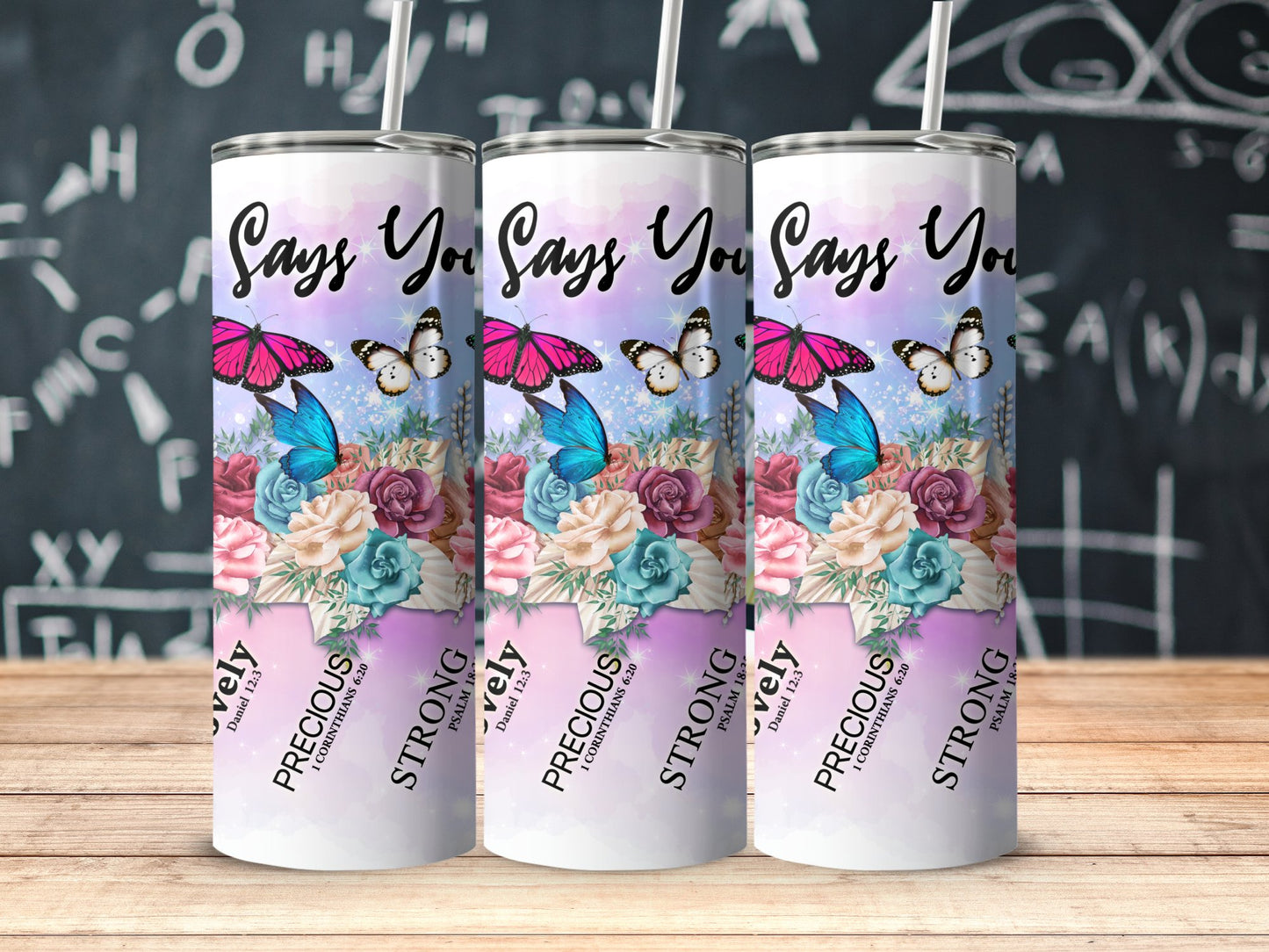 Sassy You Butterfly Floral Insulated Tumbler product type