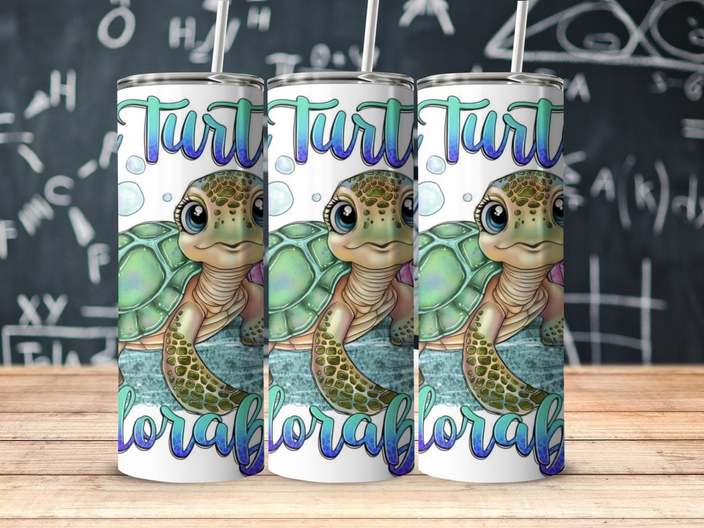 Adorable Turtle Design Insulated Tumbler Product