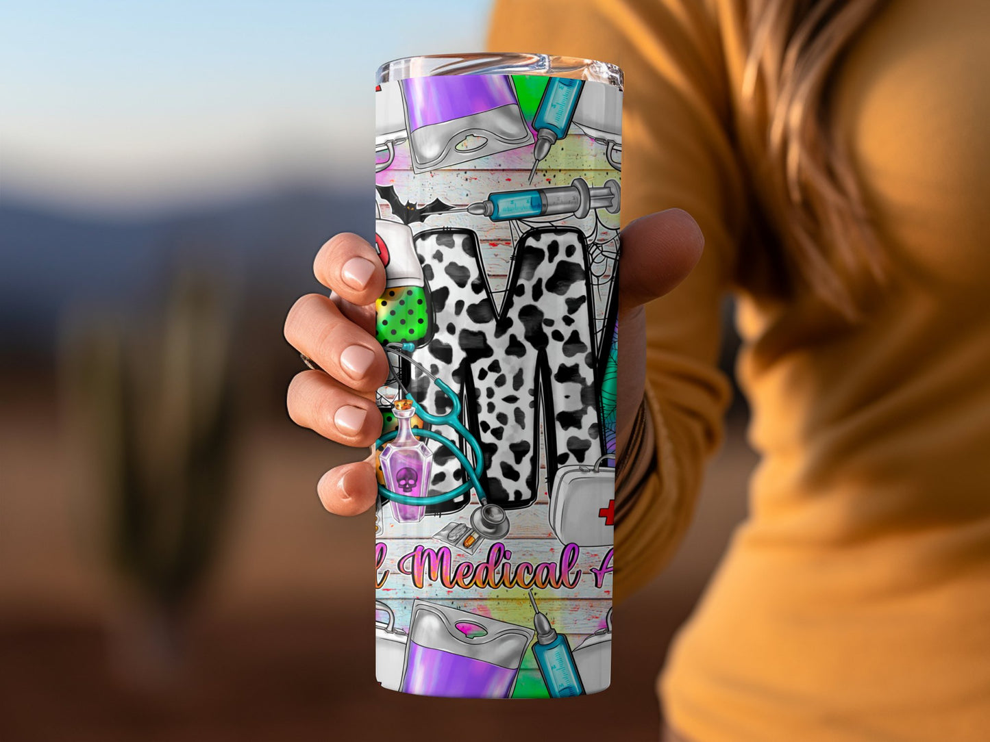 Colorful Medical Themed Tumbler for Healthcare product