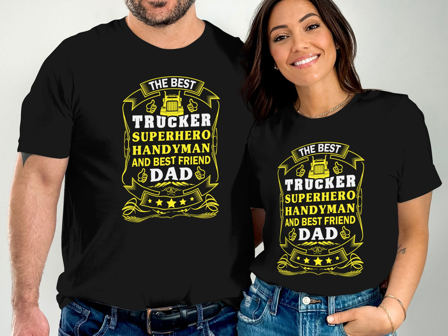 The Best Trucker Superhero Handyman and Best Friend Dad product type