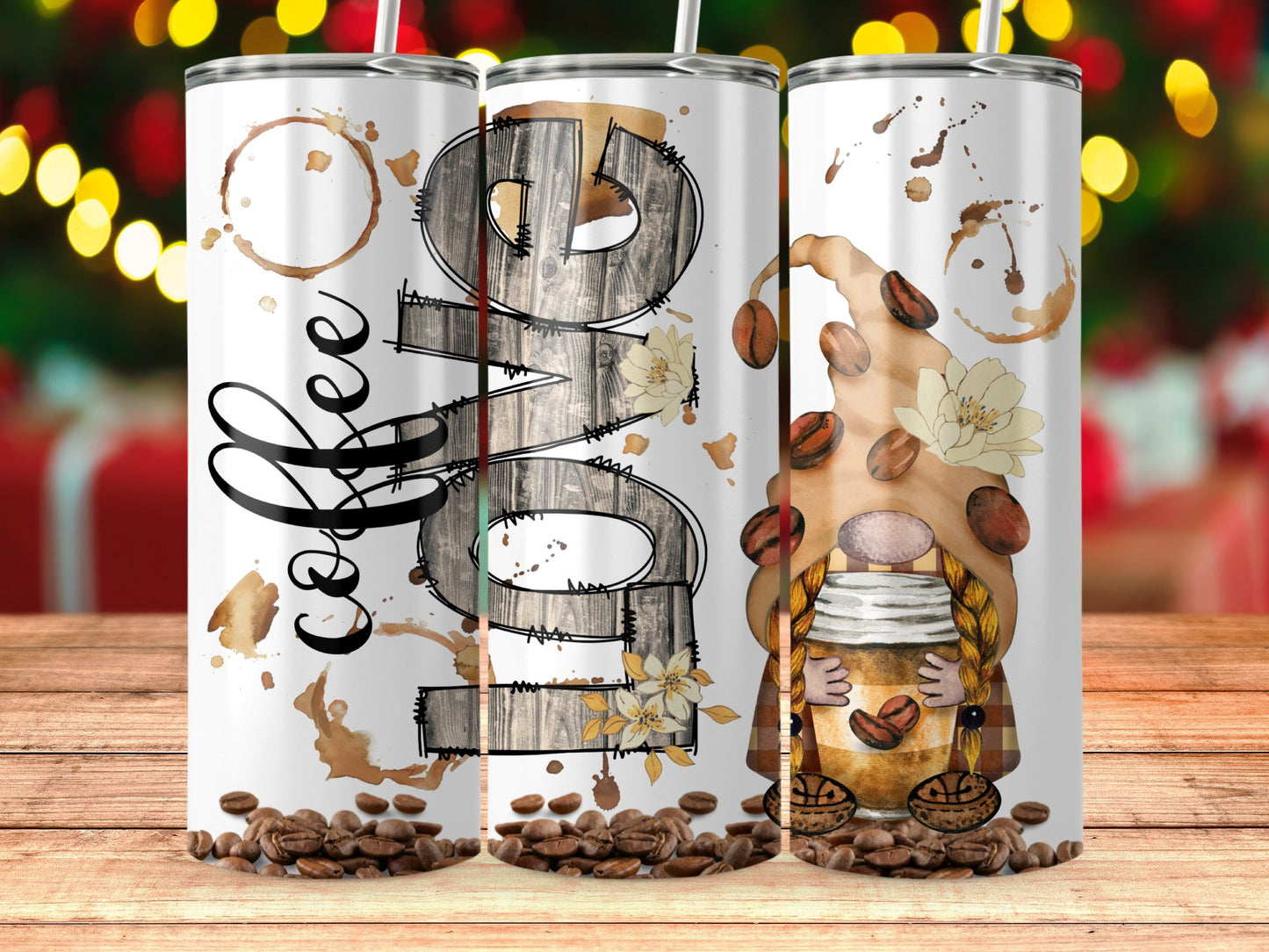 Coffee Love Gnome Art Insulated Tumbler product
