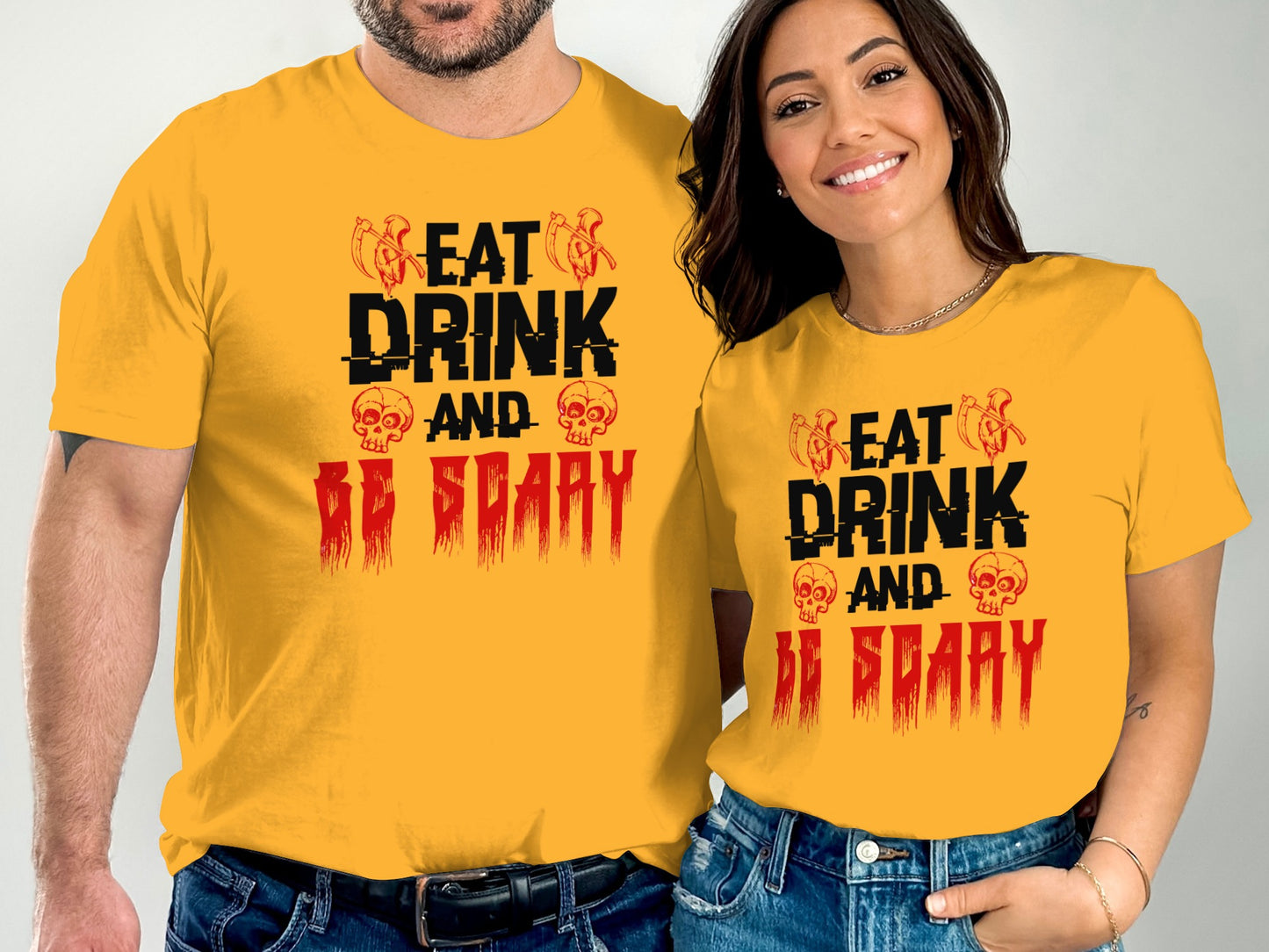 Eat Drink and Be Scary Halloween T-Shirt product type