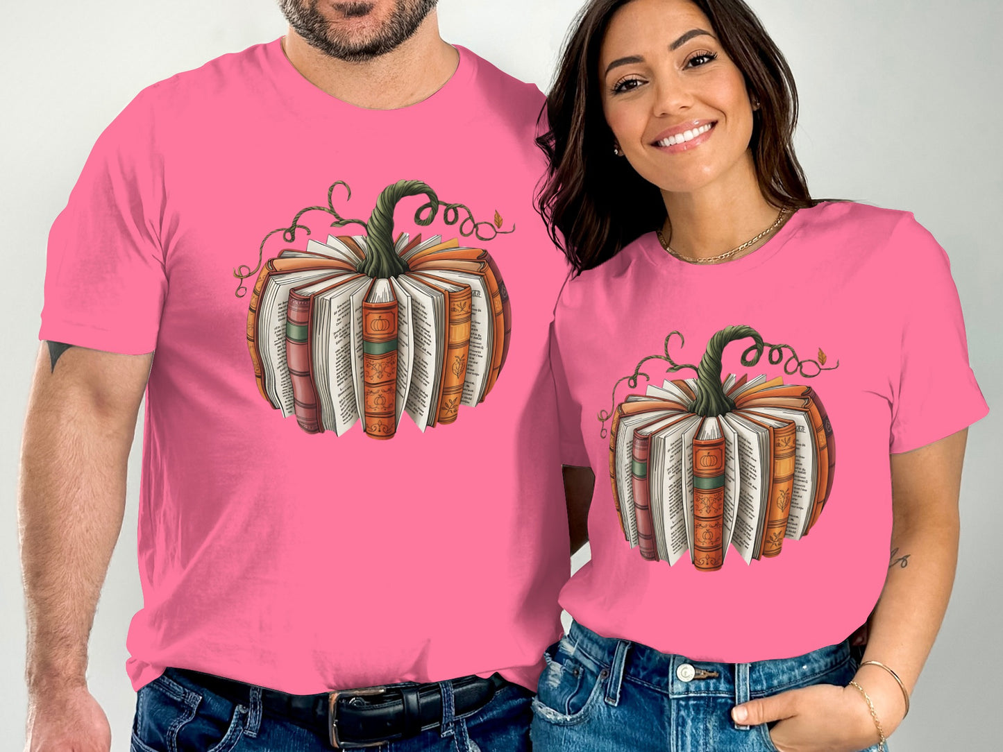 Pumpkin Book Design Printed Unisex Shirt product