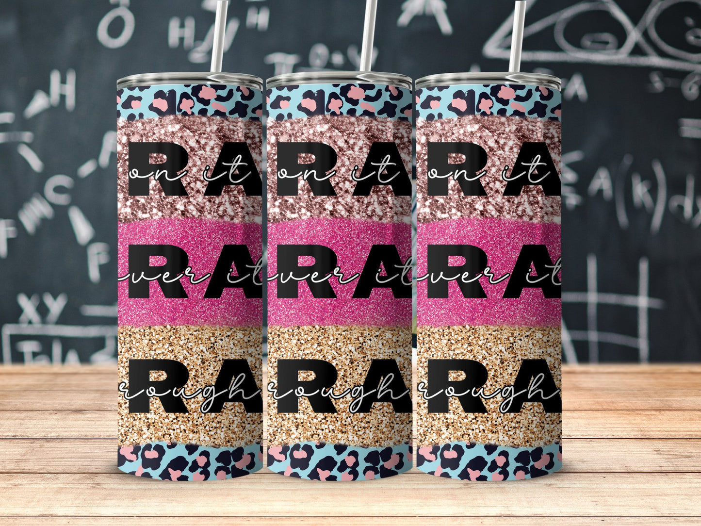 Cheerleader Mum Tumbler Skinny Glitter product