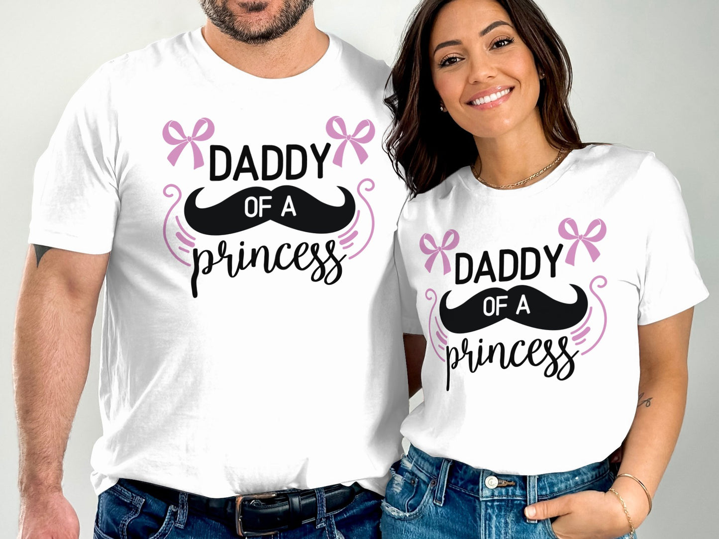 Daddy of a Princess Mustache Graphic T-Shirt product