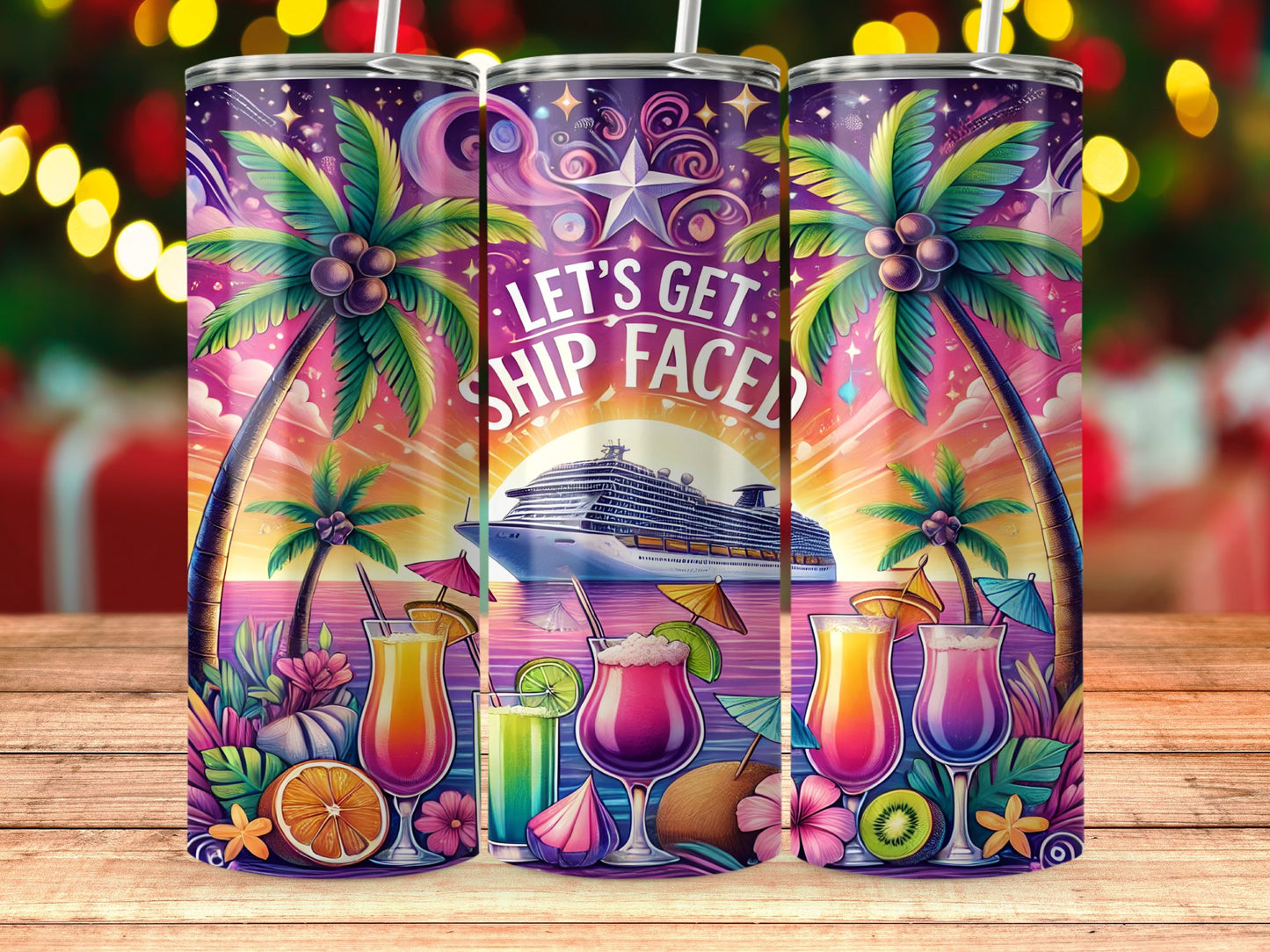 Let's Get Ship Faced Tropical Cruise Drinkware product type