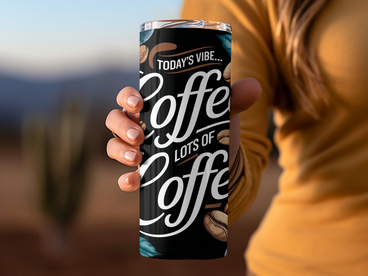 Today's Vibe Lots of Coffee Travel Mug product type