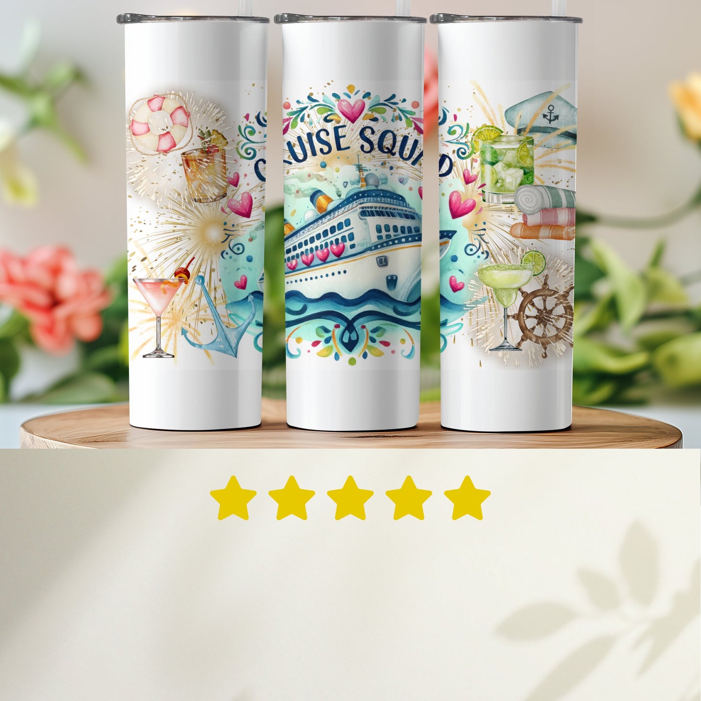 Cruise Squad Graphic Travel Tumbler product